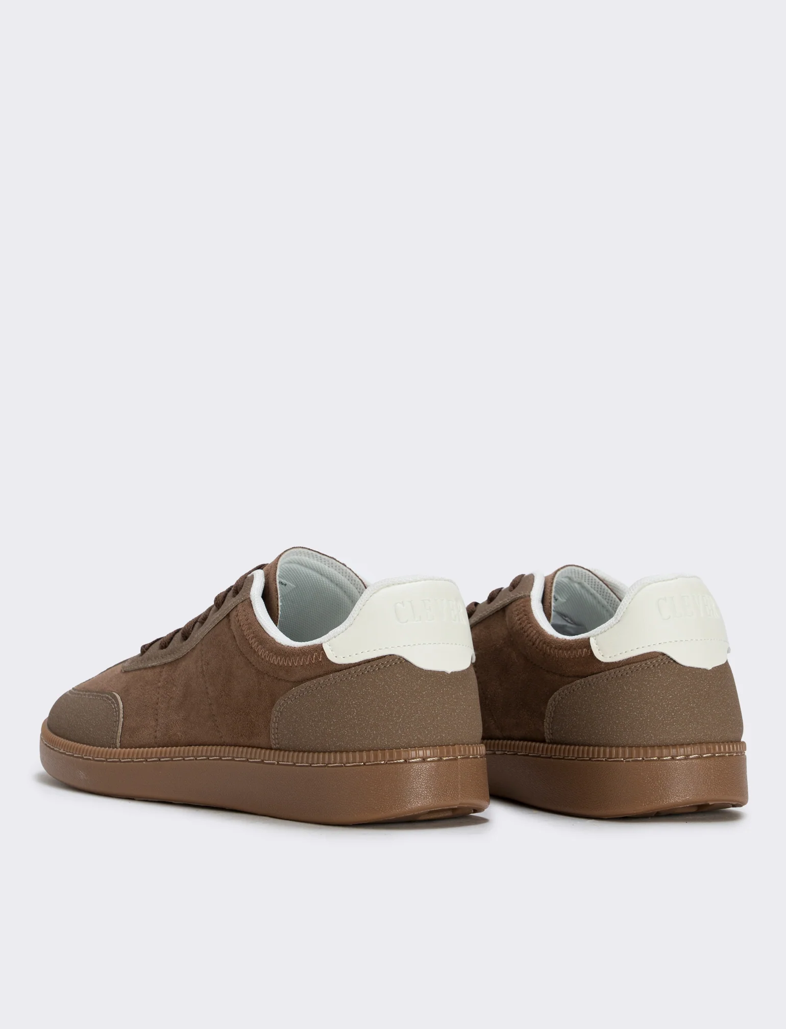 Sneakers marroni effetto scamosciato uomo - Marrone - Image 2