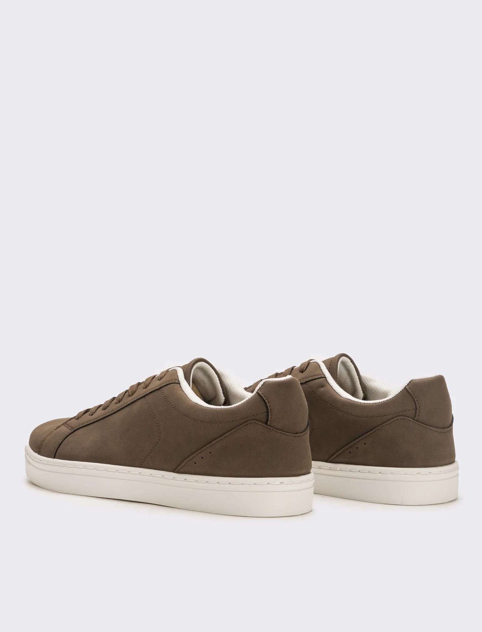 Sneakers minimal da uomo - Marrone - Image 3