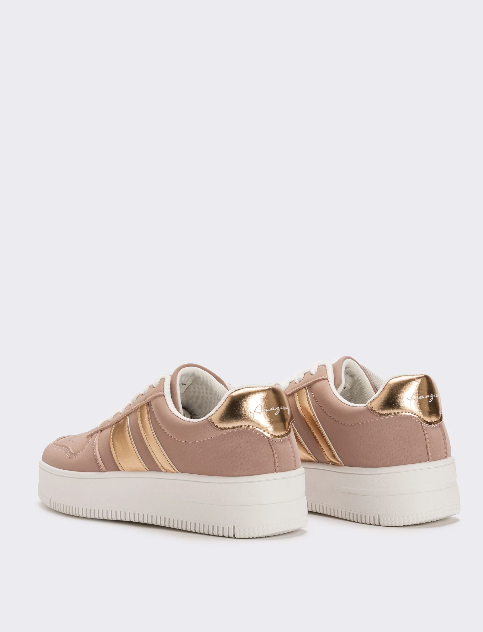 Sneakers monoclore da donna - Rosa - Image 2