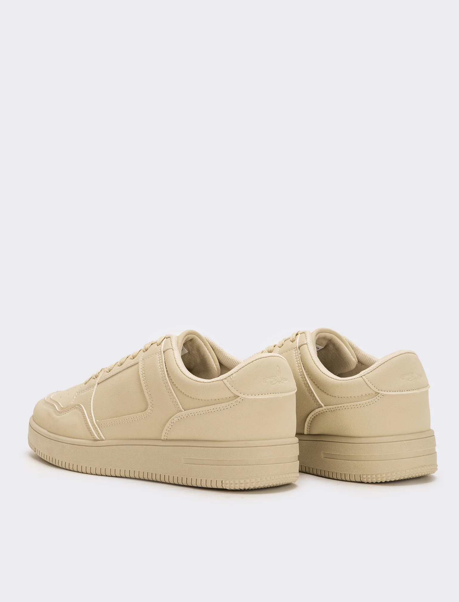 Sneakers monocolore da uomo - Beige - Image 3