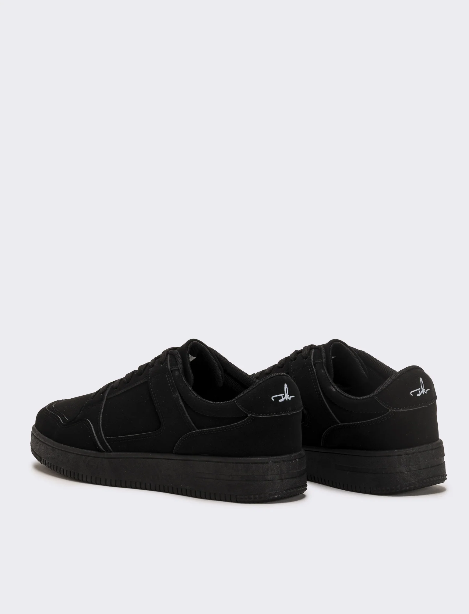 Sneakers monocolore da uomo - Nero - Image 3
