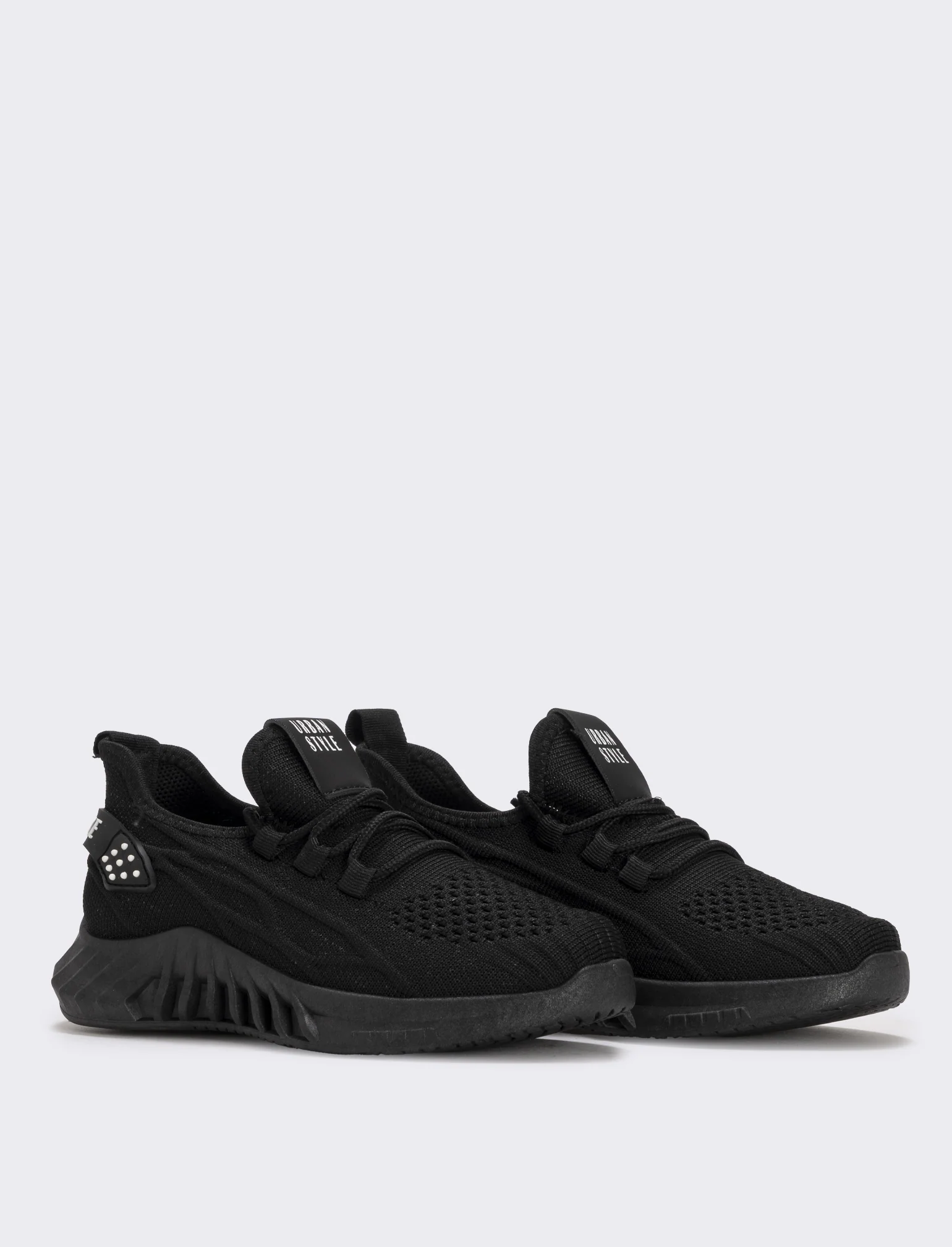 Sneakers multi elementi in tessuto tecnico - Nero - Image 3