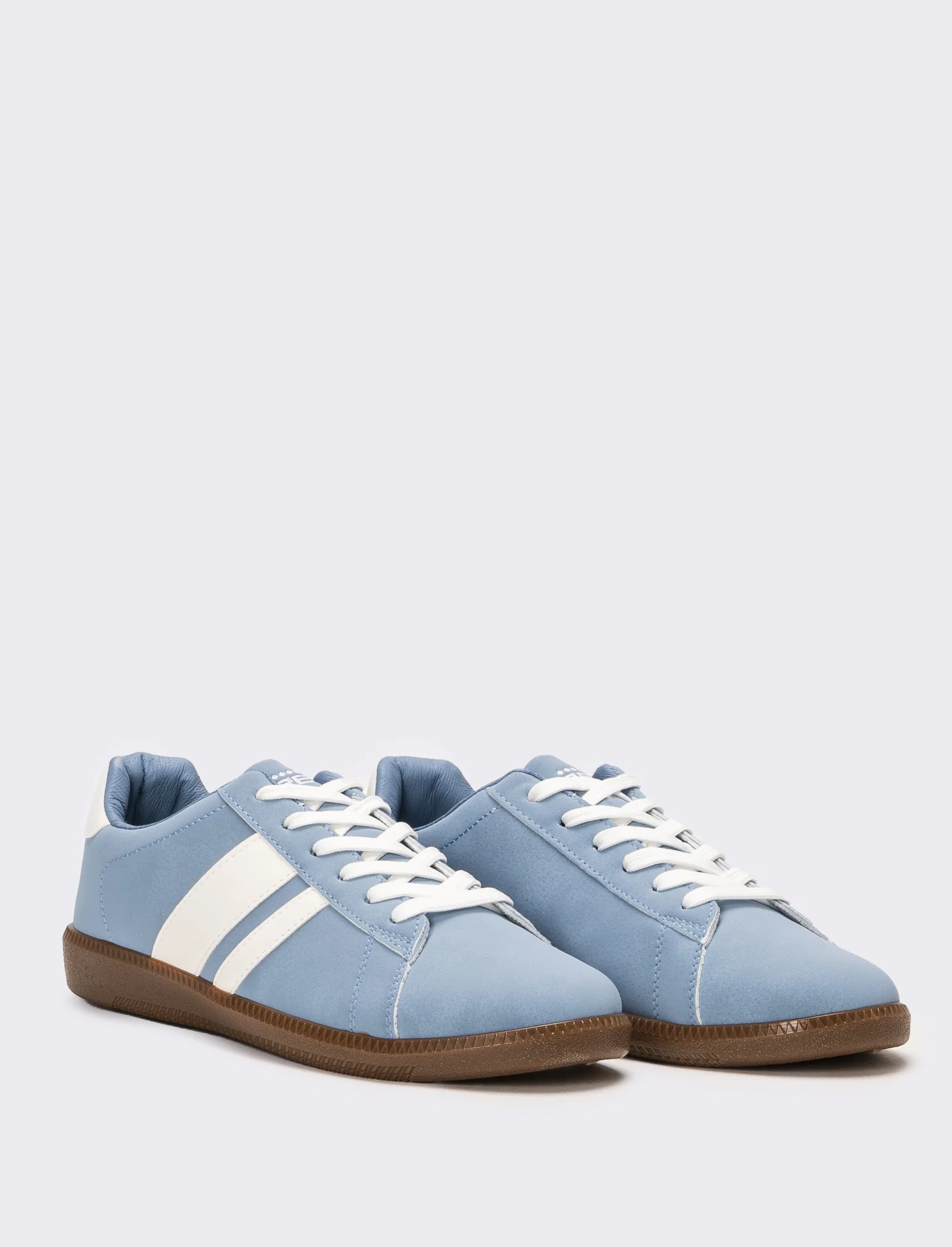 Sneakers scamosciata da uomo - Azzurro - Image 2