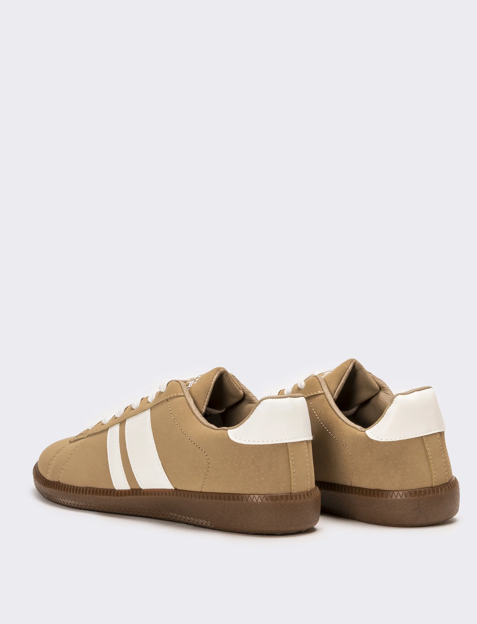 Sneakers scamosciata da uomo - Grigio tortora - Image 3