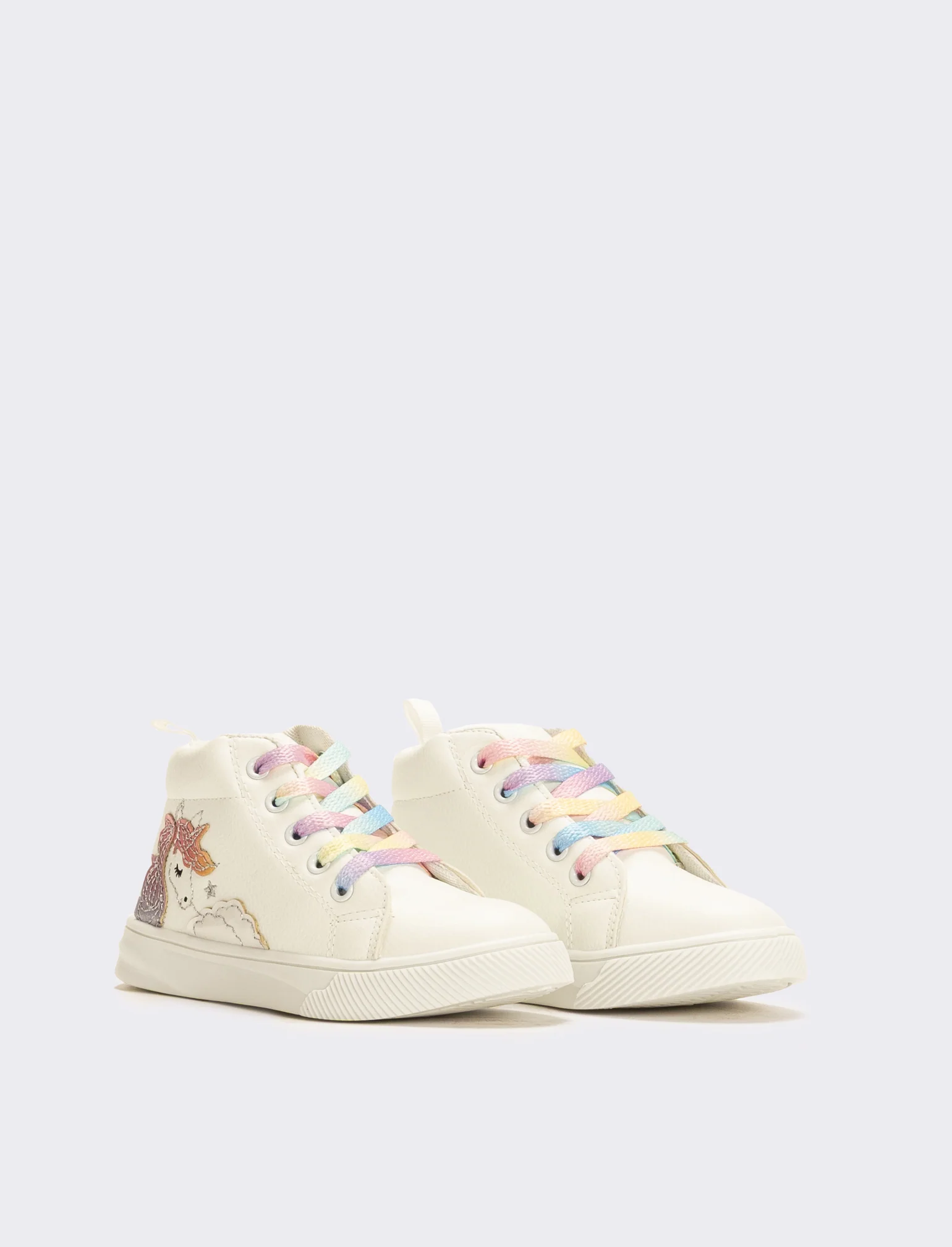 Sneakers unicorno da bambina - Bianco - Image 3