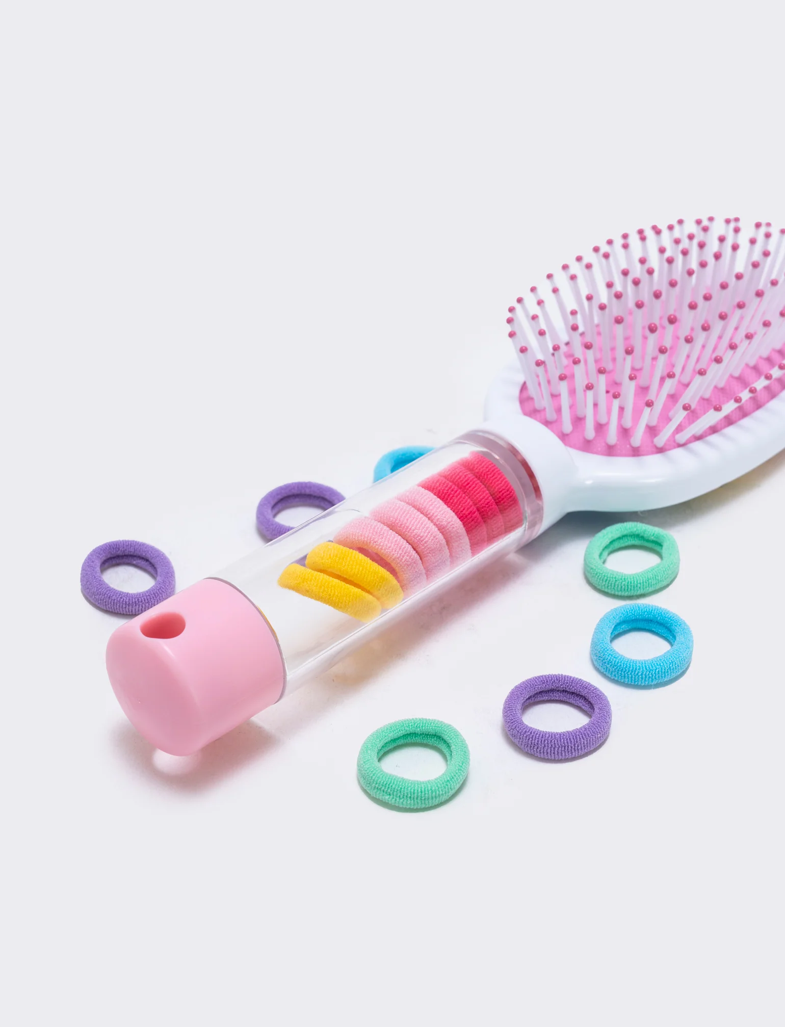 Spazzola con tubo e elastici integrati - Multicolore - Image 4