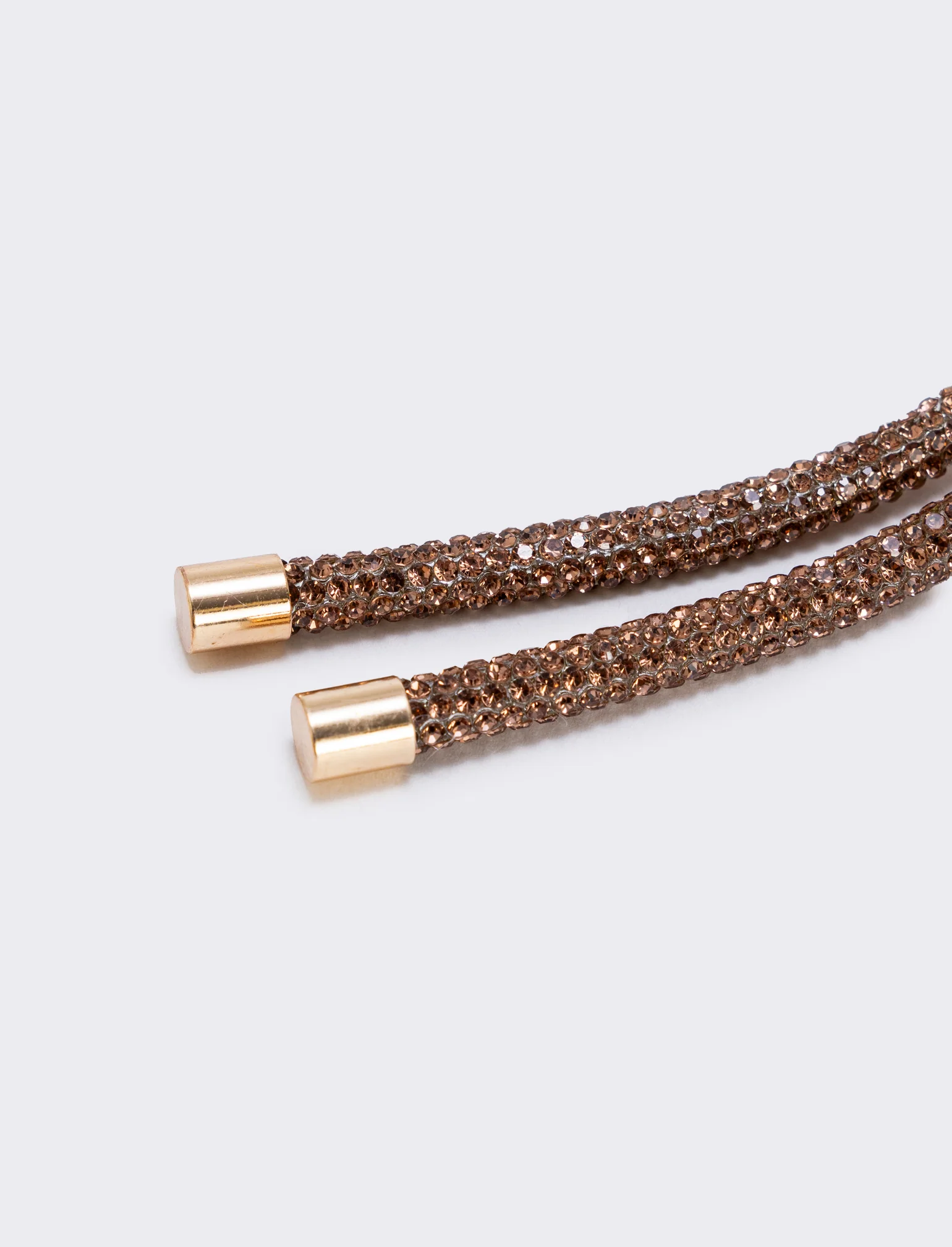 Spilla tubolare con strass eleganti - Oro - Image 3