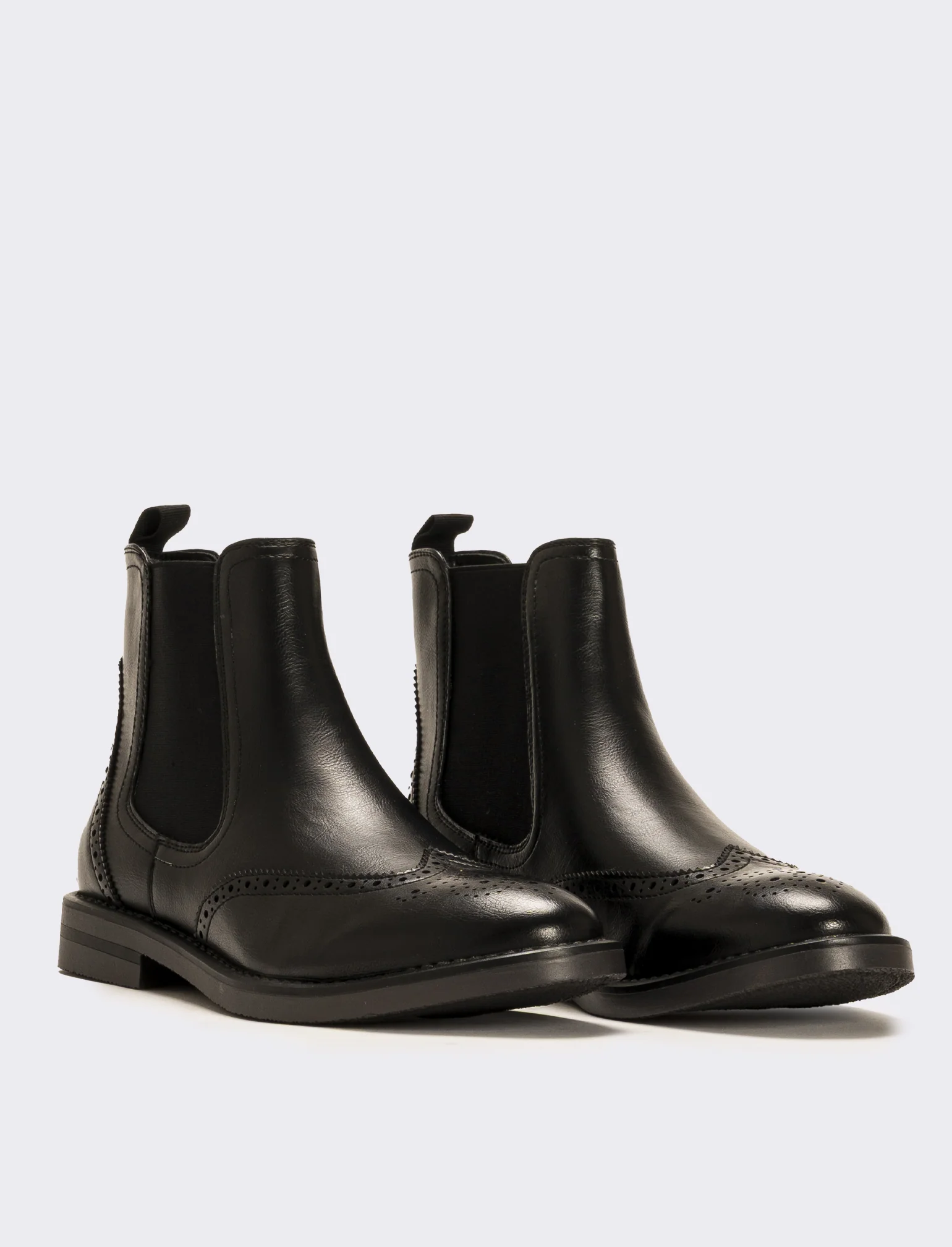 Stivale con ornamento da uomo - Nero - Image 2