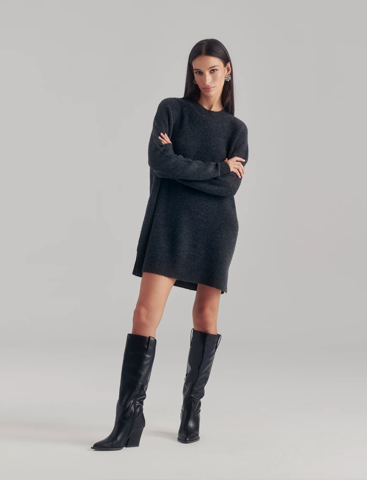 Stivale stile texano da donna - Nero - Image 5