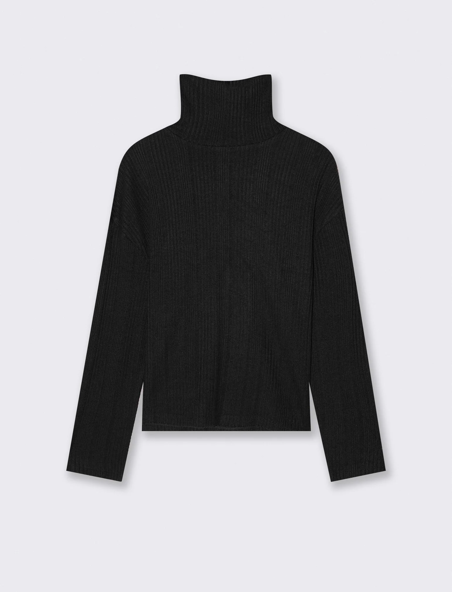 T-SHIRT A COSTE - Nero - Image 2