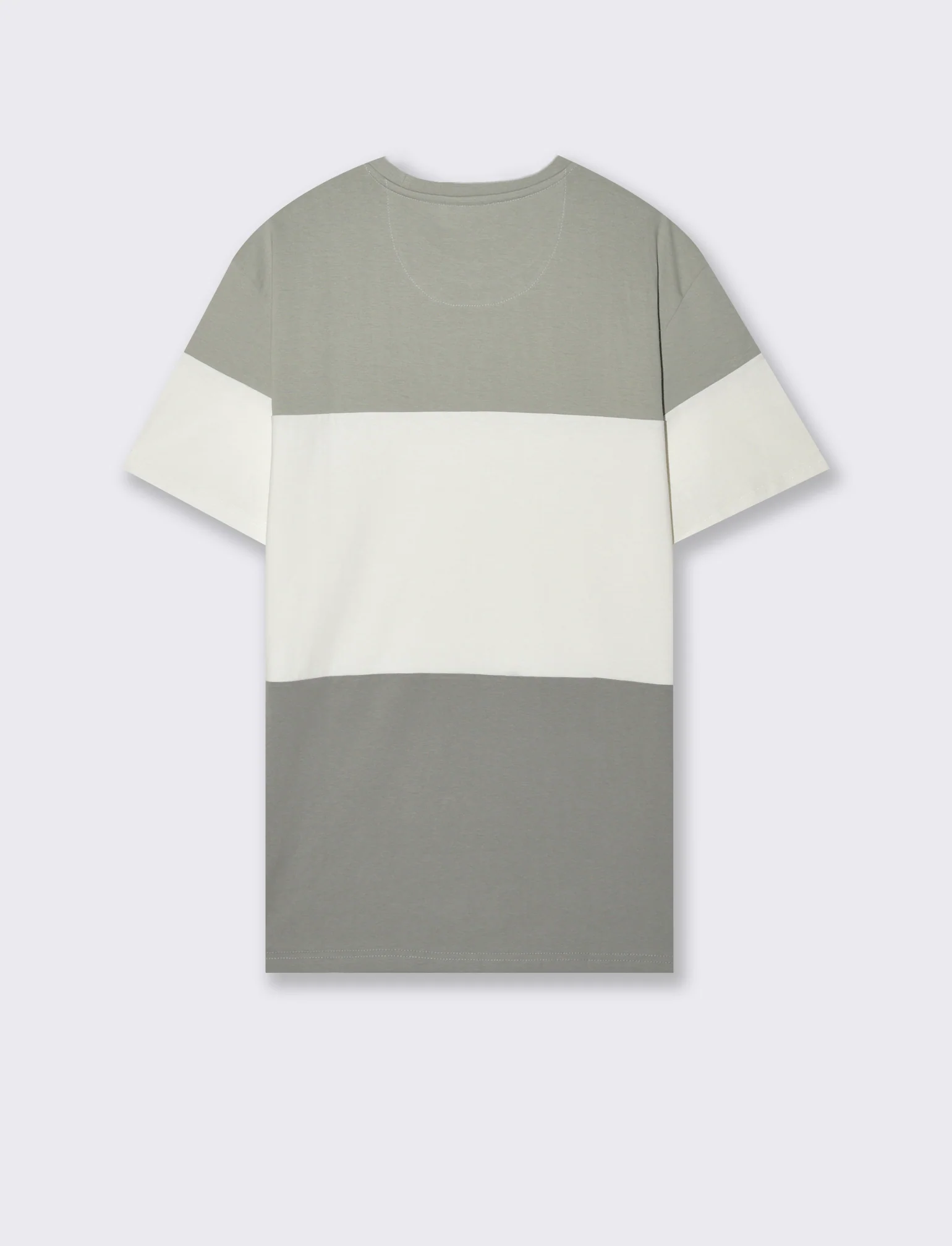 T-shirt a fasce da uomo - Bianco - Image 5