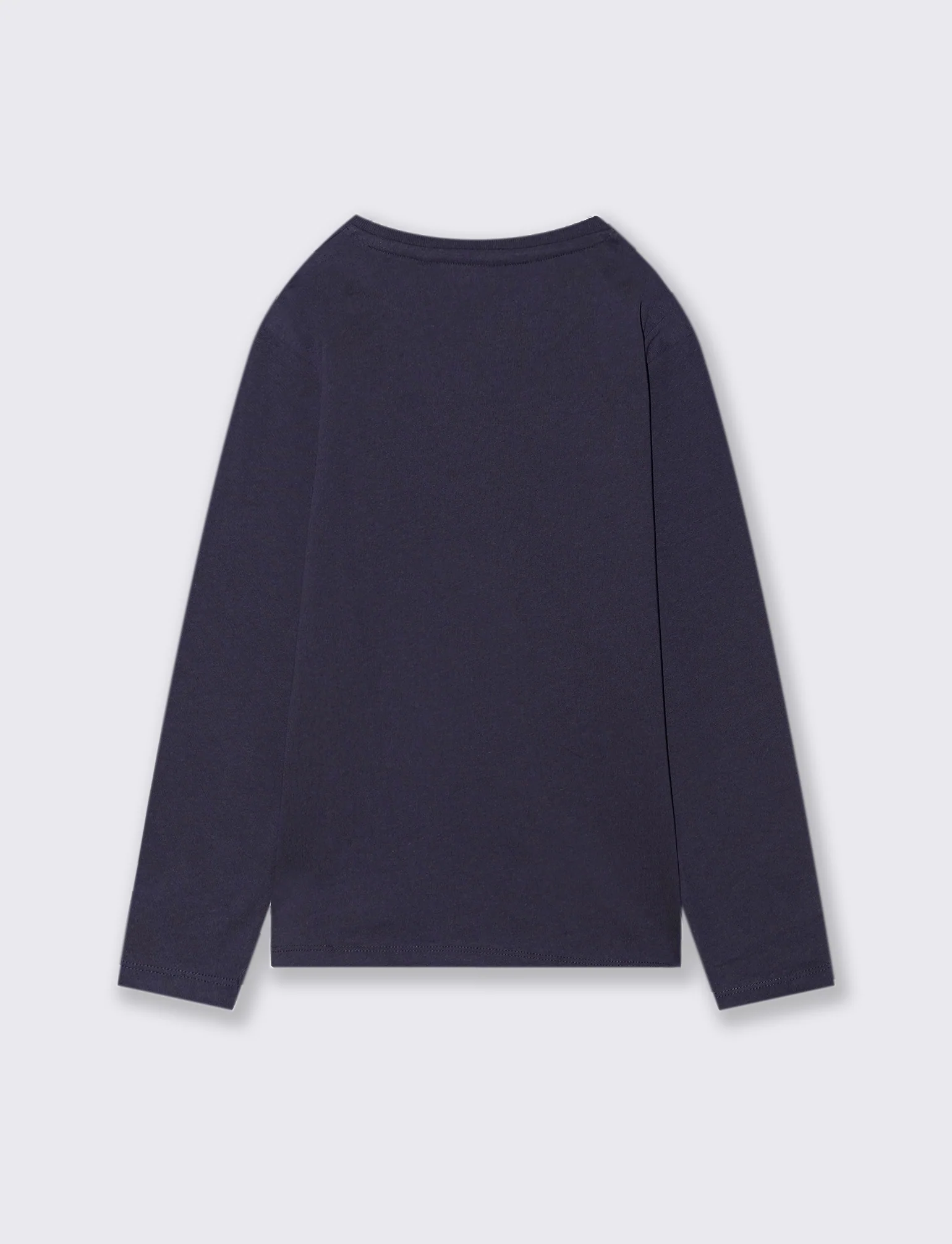 T-SHIRT A MANICHE LUNGHE - Blu - Image 2