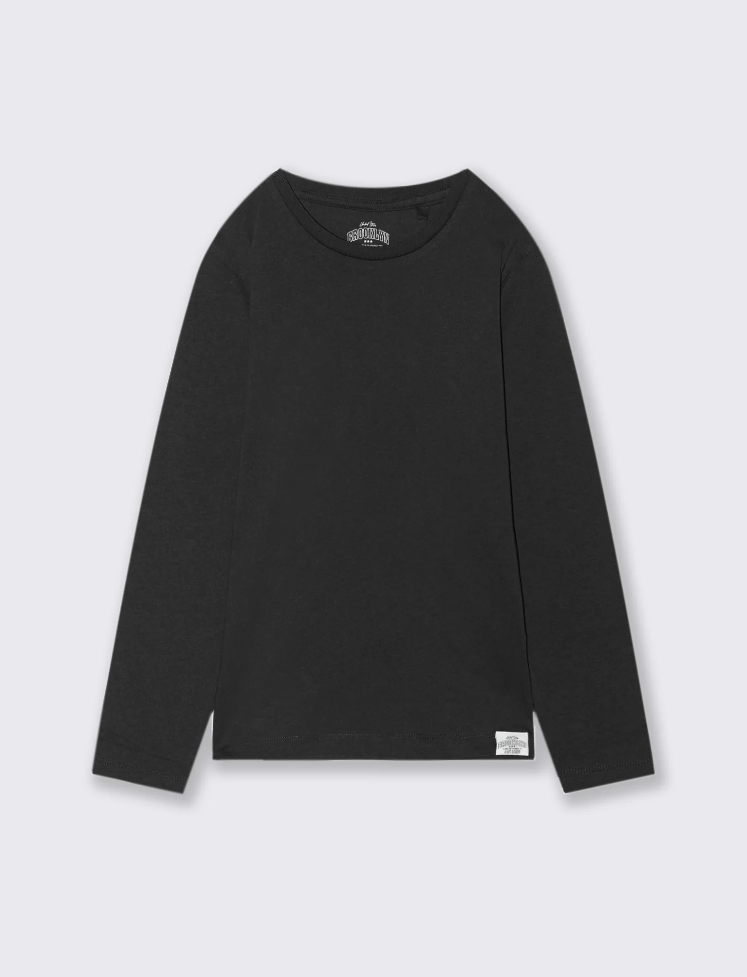 T-SHIRT A MANICHE LUNGHE - Nero