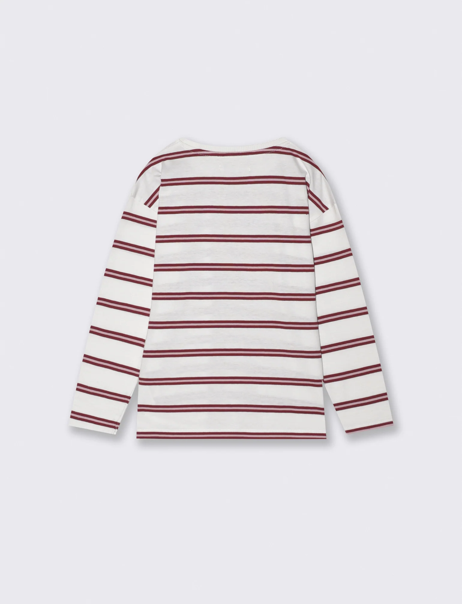 T-shirt a righe manica lunga da bambina - Righe - Image 2