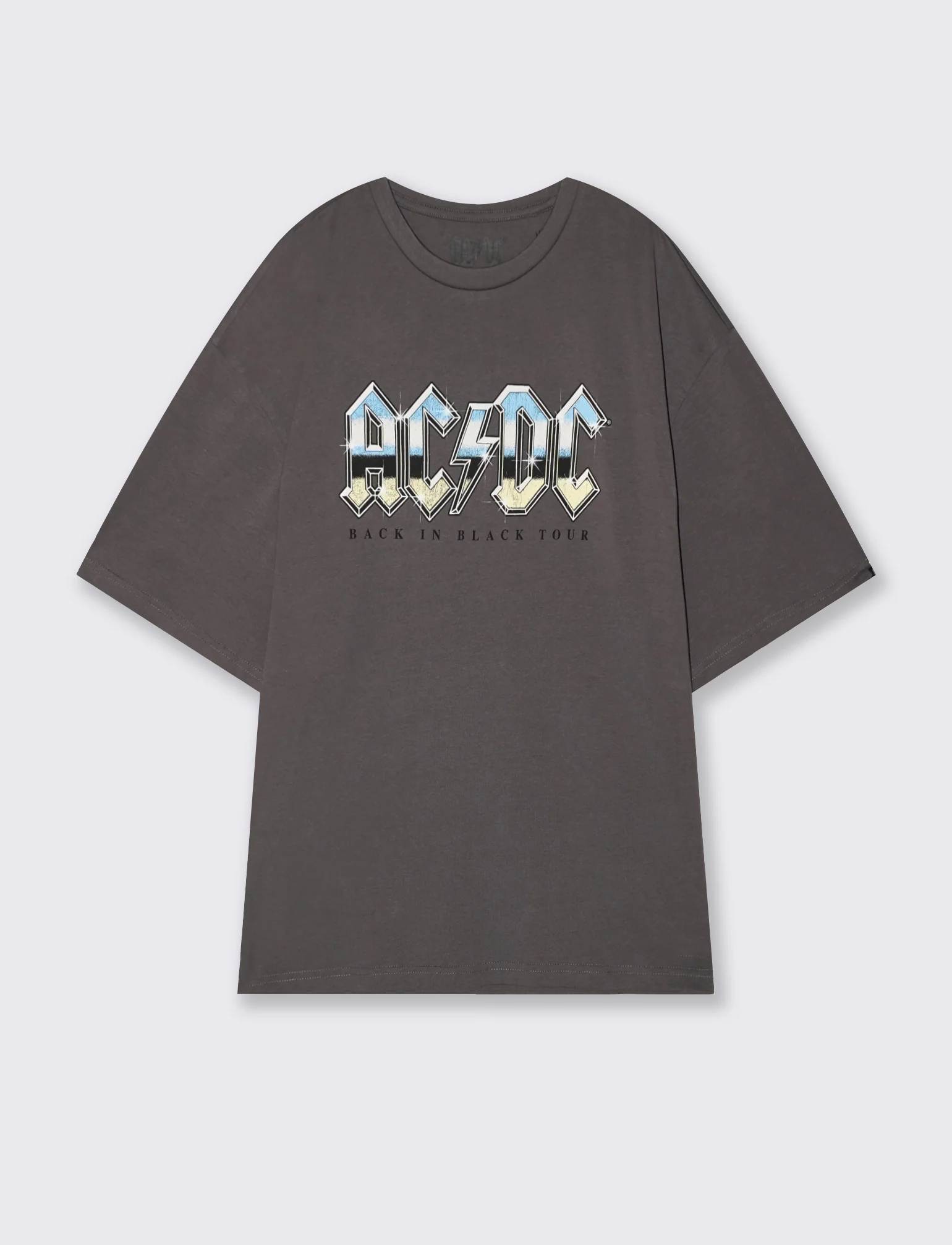 T-shirt AC DC girocollo maniche corte - Grigio piombo - Image 2