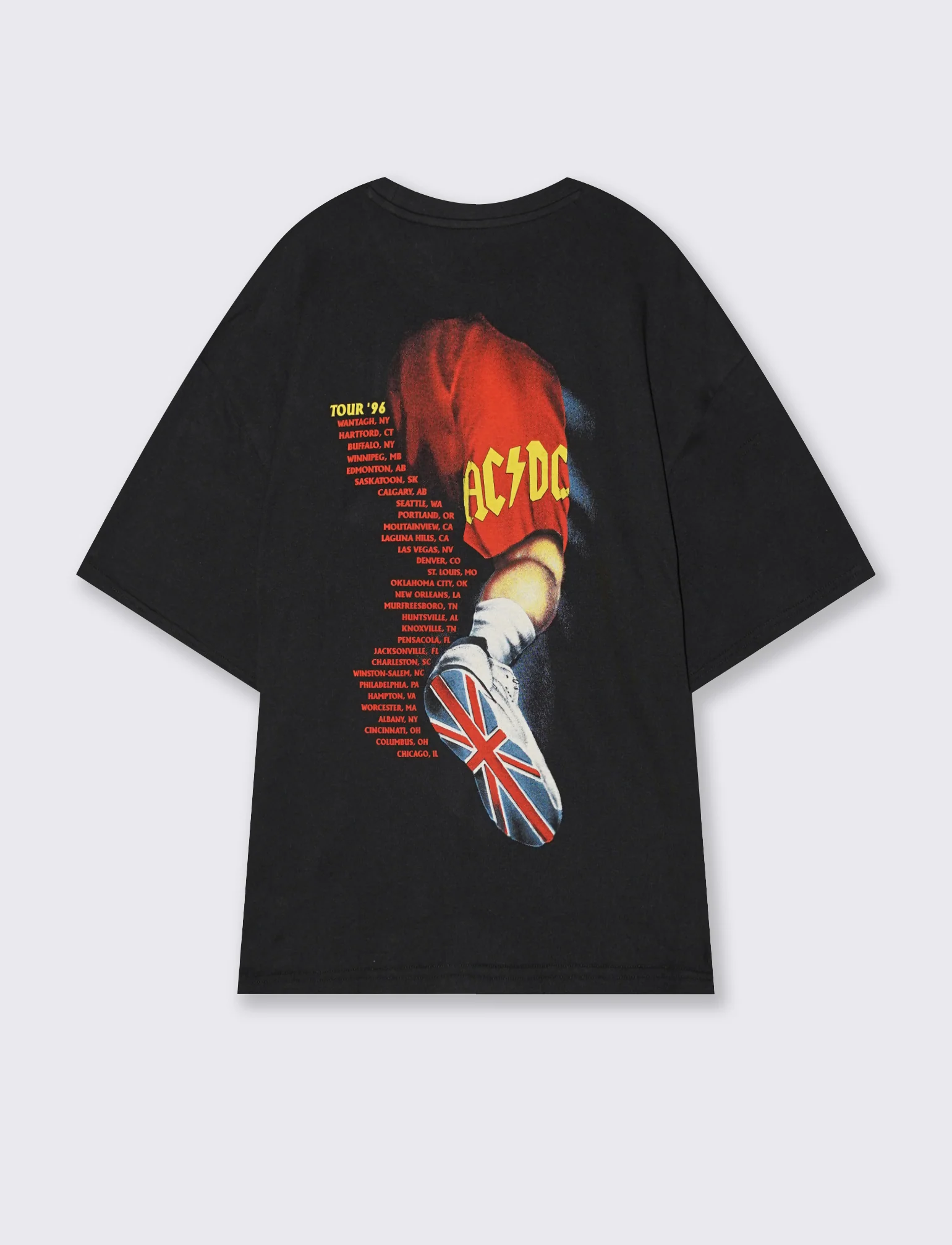 T-shirt AC DC girocollo maniche corte - Nero - Image 3