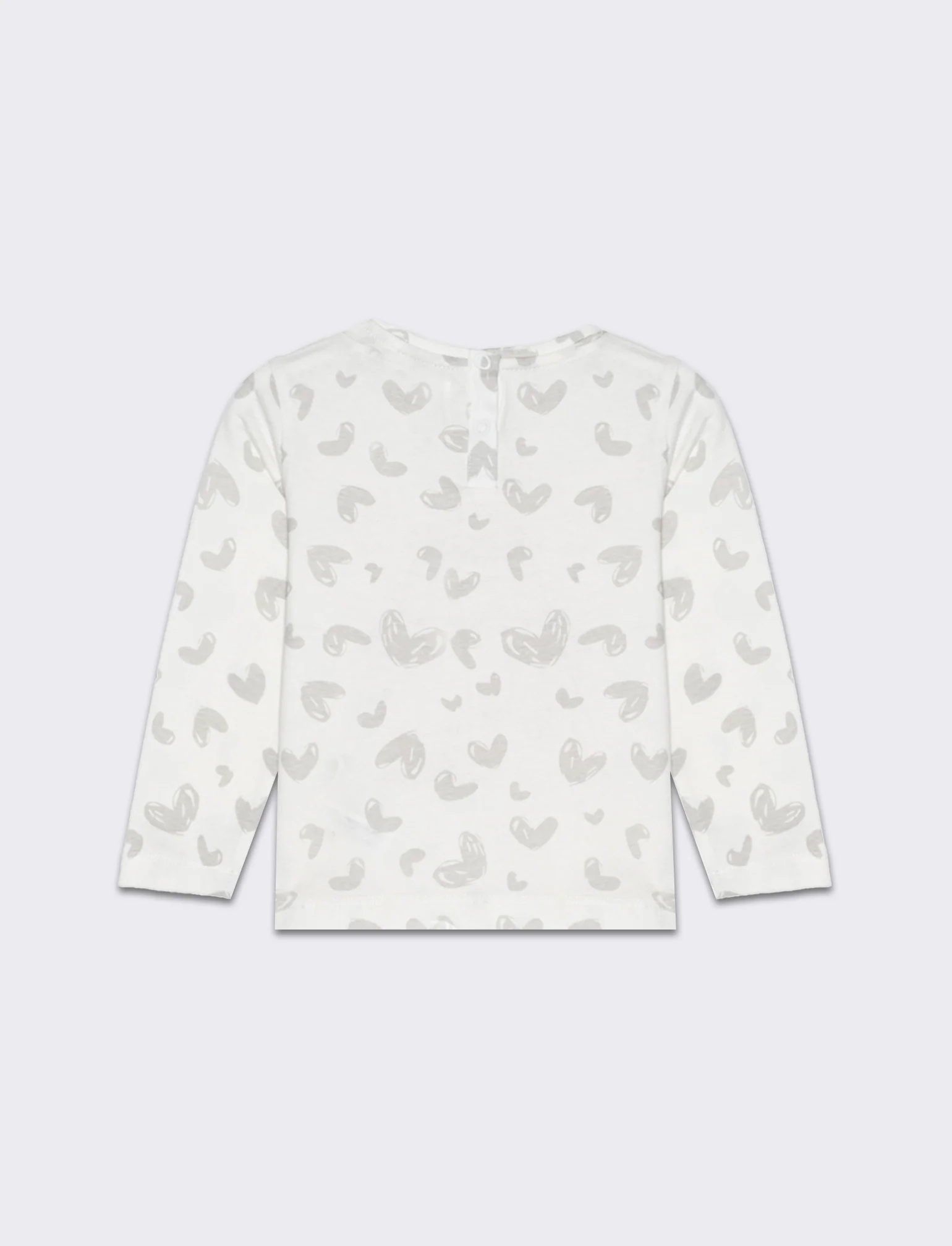 T-shirt all over con stampa da neonata - Bianco latte - Image 2