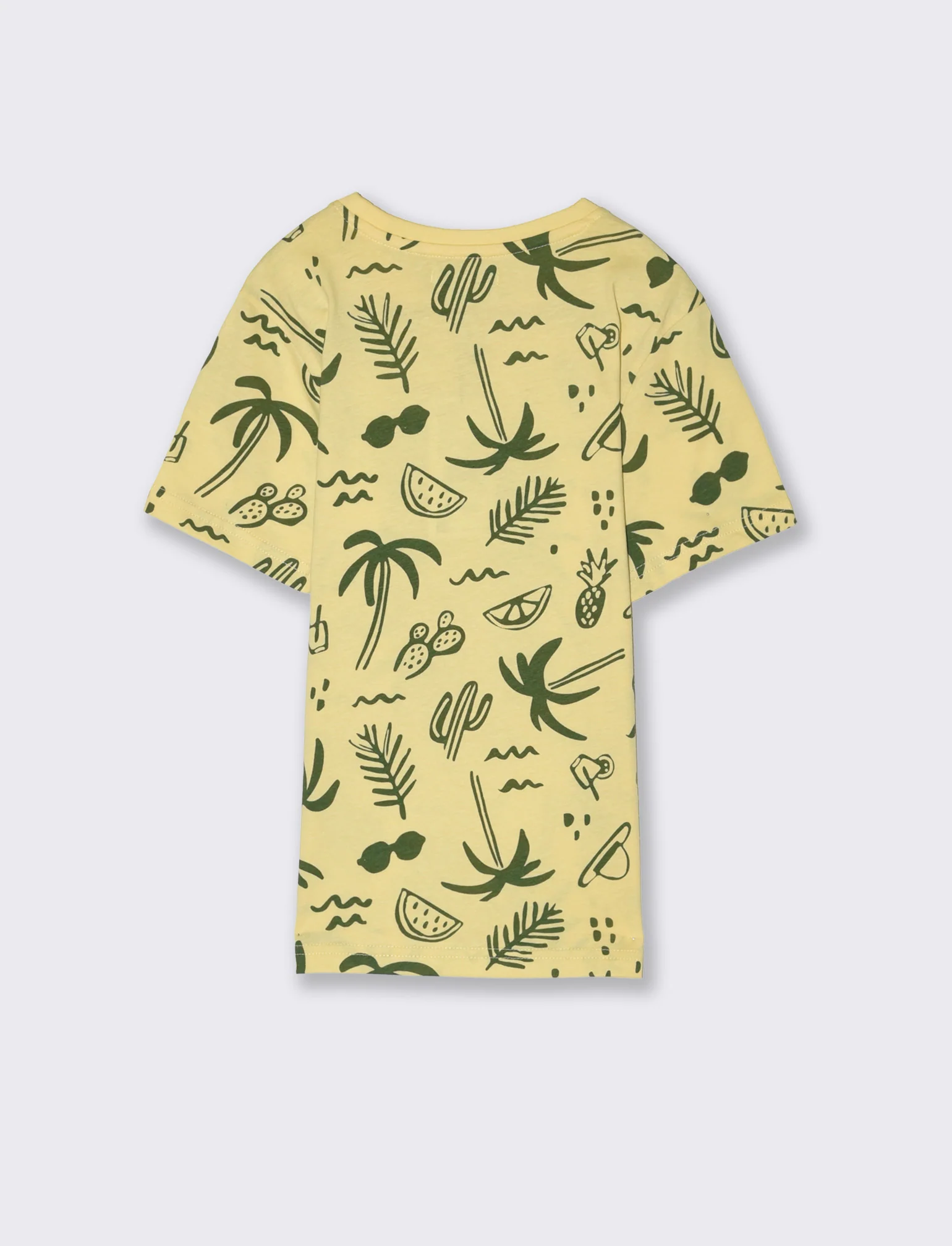 T-shirt all-over in jersey da bambino - Giallo - Image 4