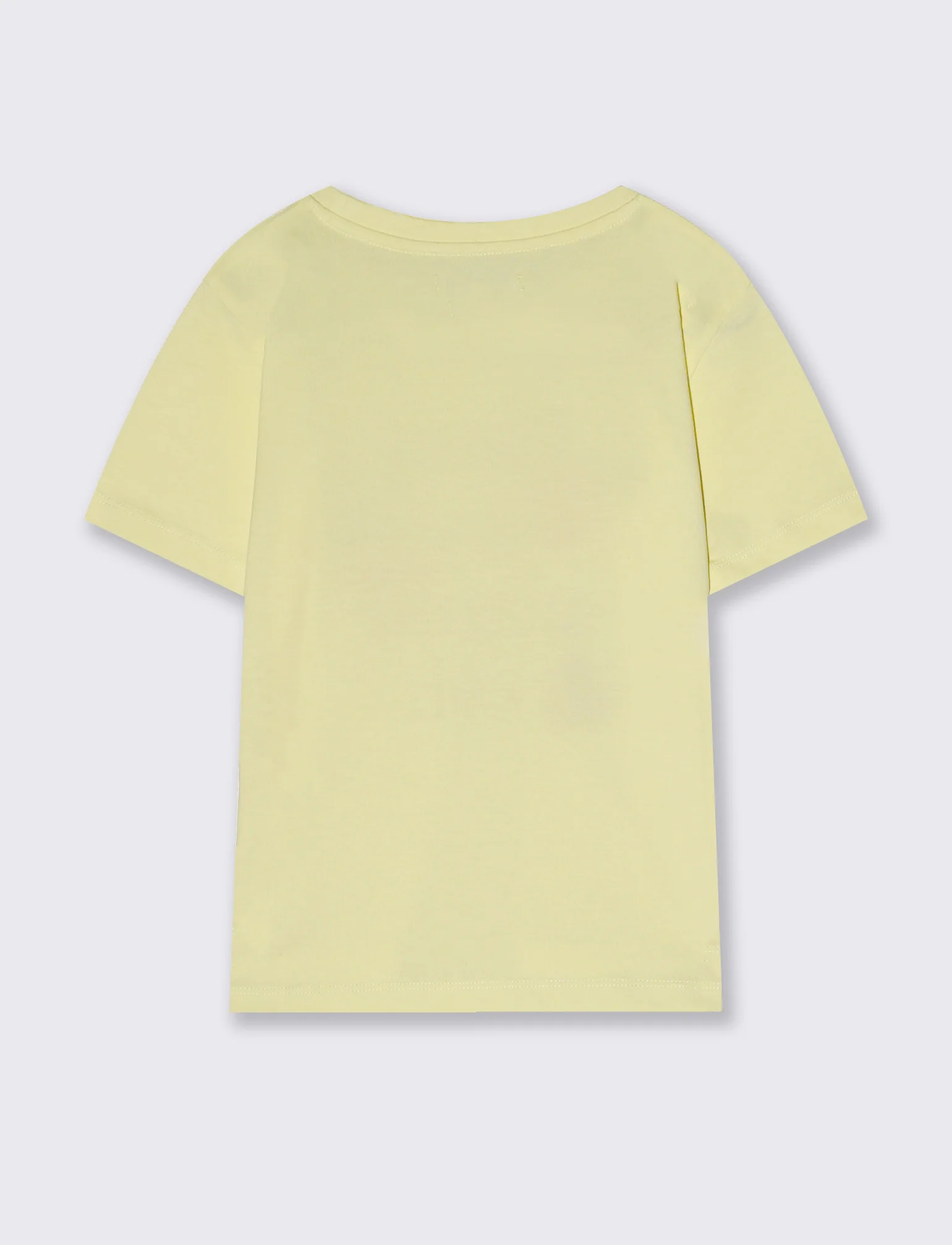 T-shirt bambina con stampa e spacchetti - Giallo - Image 2