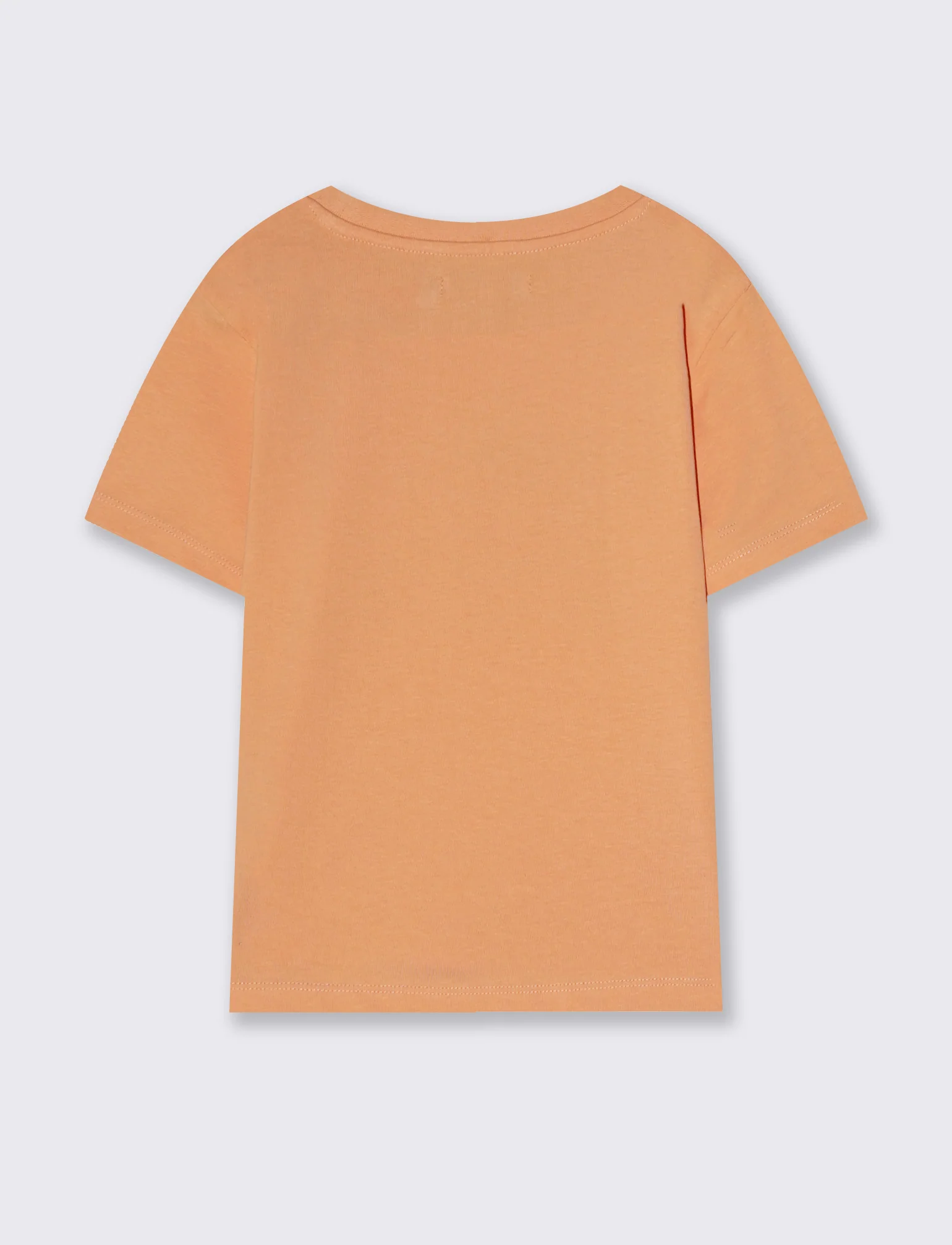 T-shirt bambina con stampa e spacchetti - Pesca - Image 2