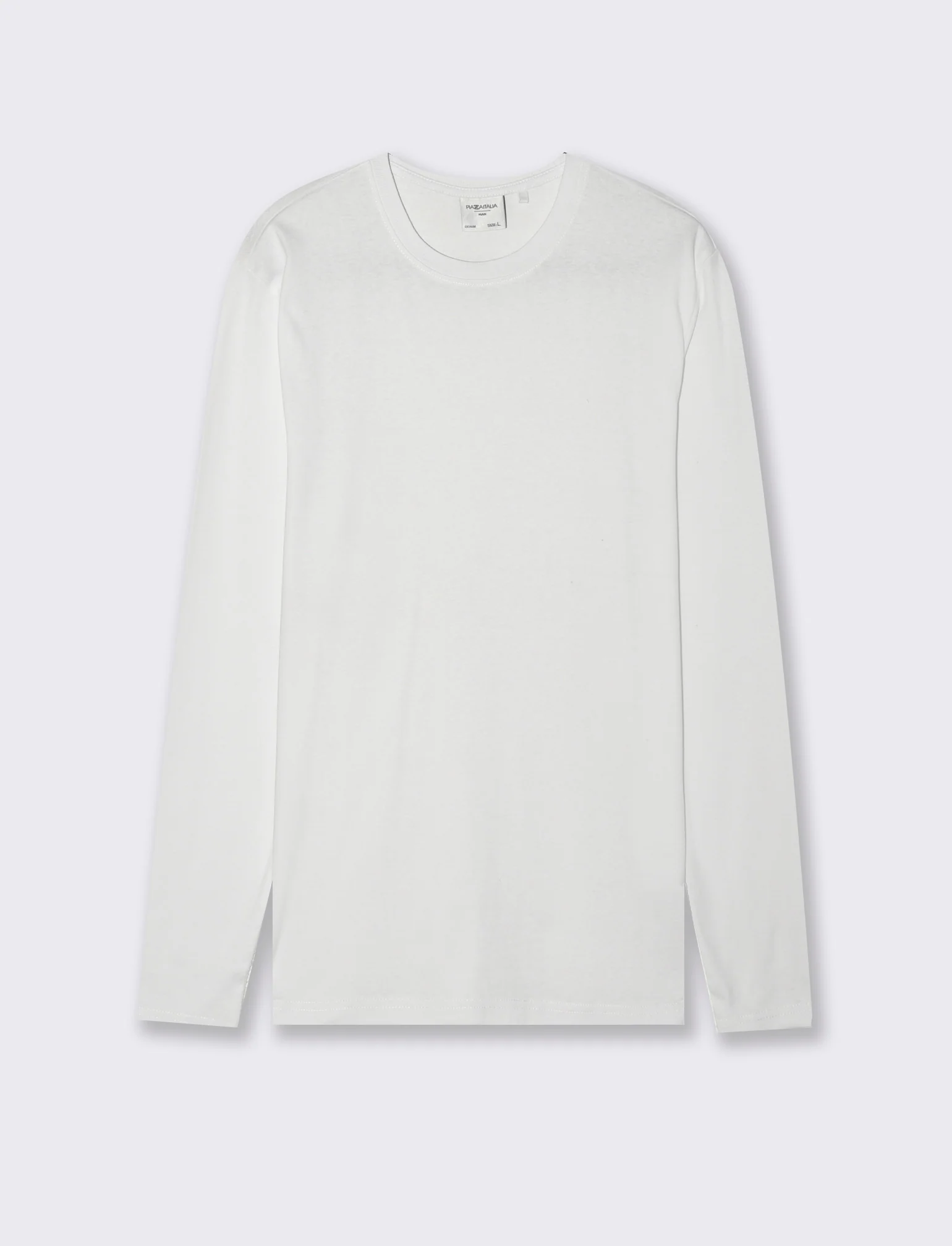 T-SHIRT BASIC A COSTE SLIM FIT - Bianco - Image 2