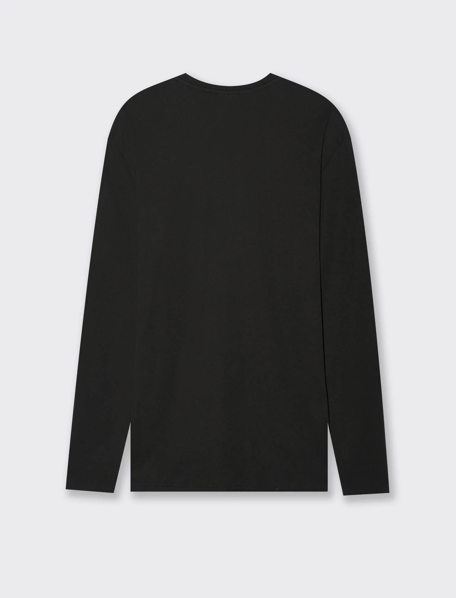 T-SHIRT BASIC A COSTE SLIM FIT - Nero - Image 2