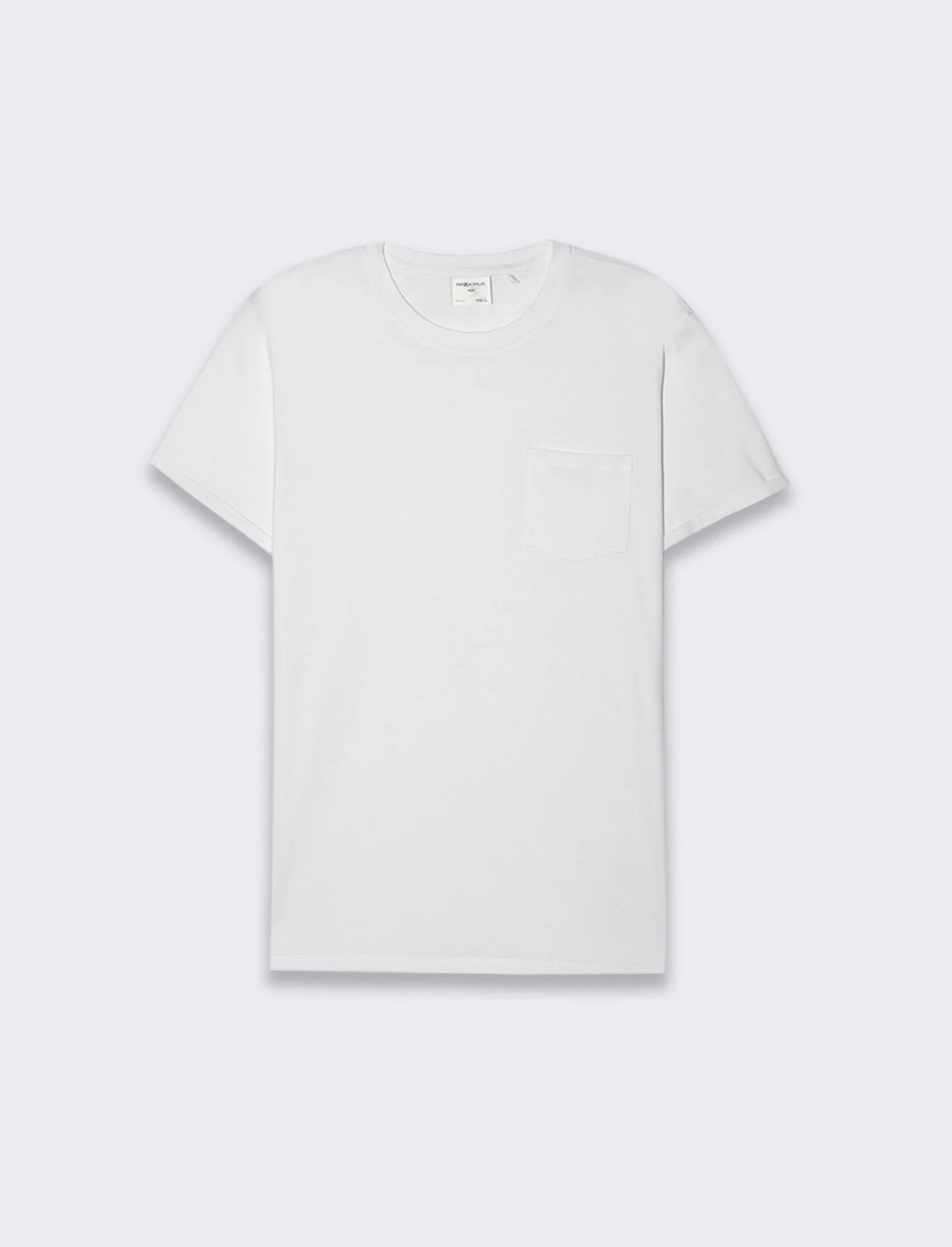 T-SHIRT BASIC CON TASCA - Bianco - Image 2
