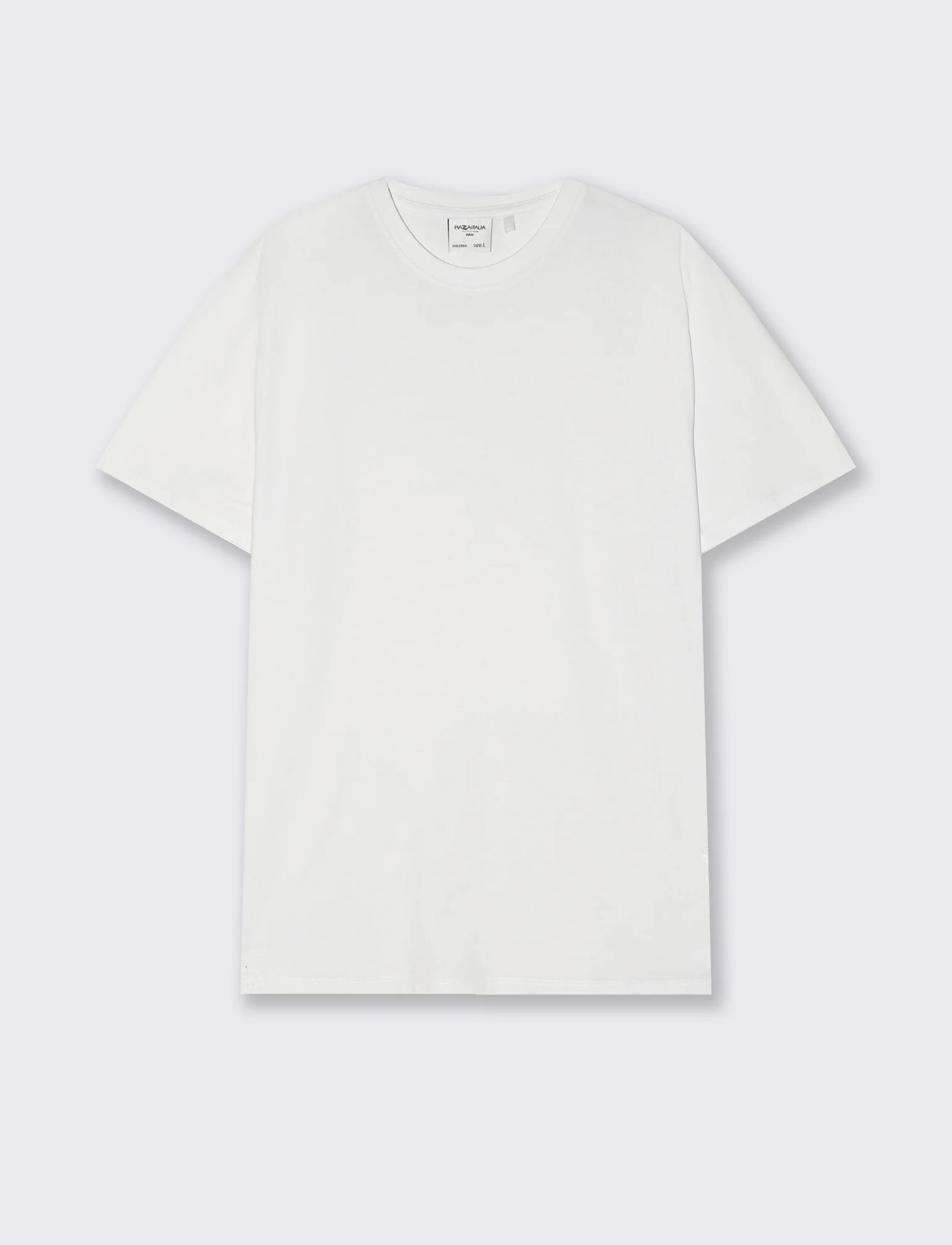 T-shirt Basic Cotone Premium Regular Fit - Bianco