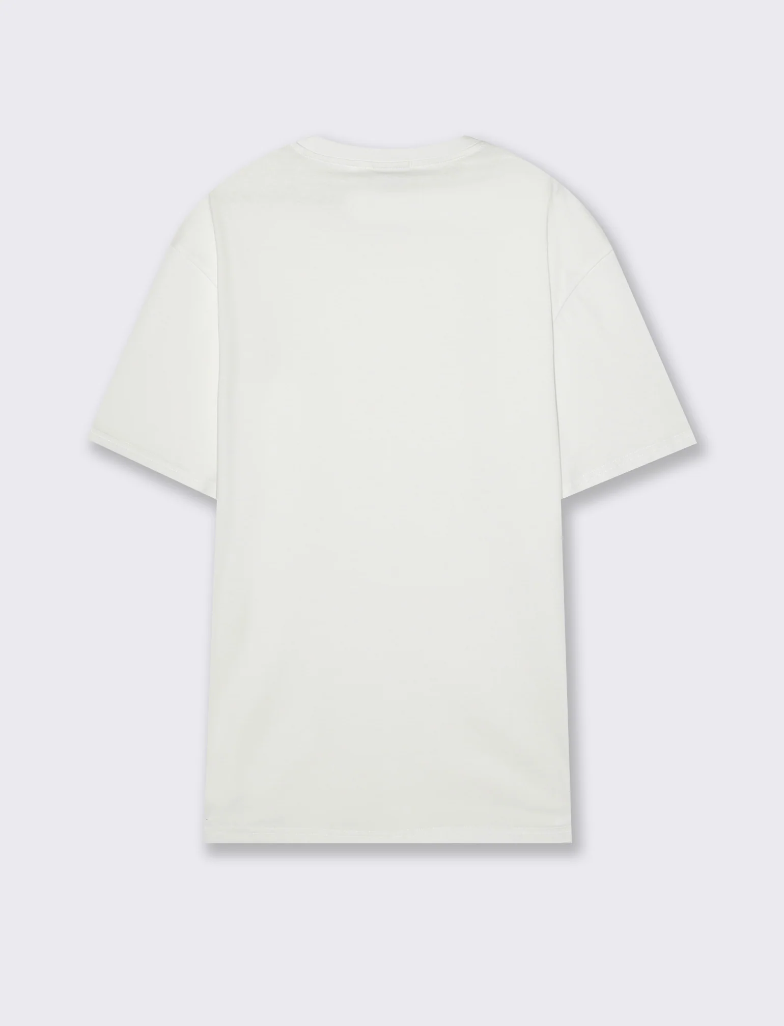 T-shirt basic in cotone boxy fit da uomo - Bianco - Image 2