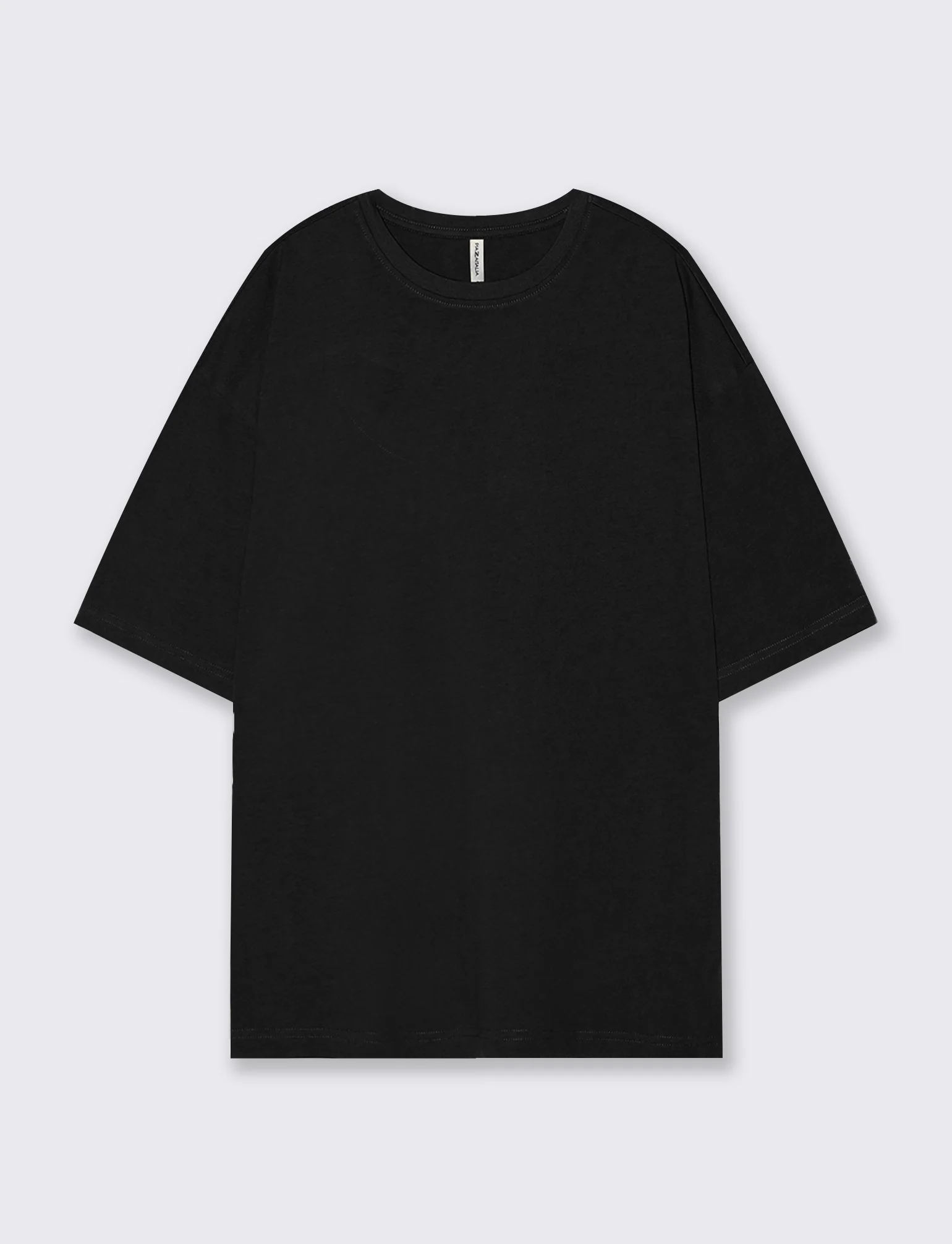 T-Shirt Basic in Cotone Manica Corta - Nero