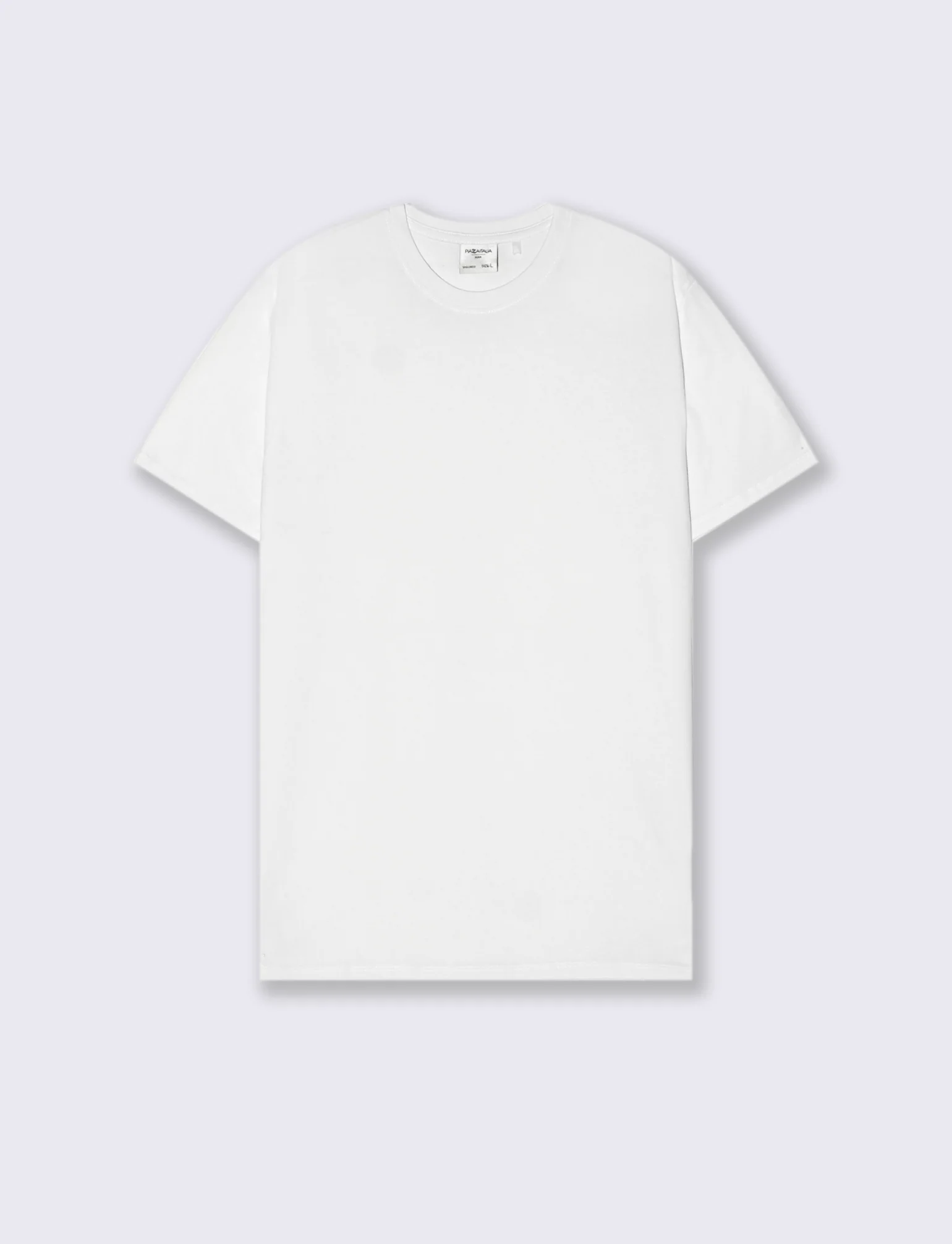 T-SHIRT BASIC IN COTONE PREMIUM REGULAR FIT - Bianco