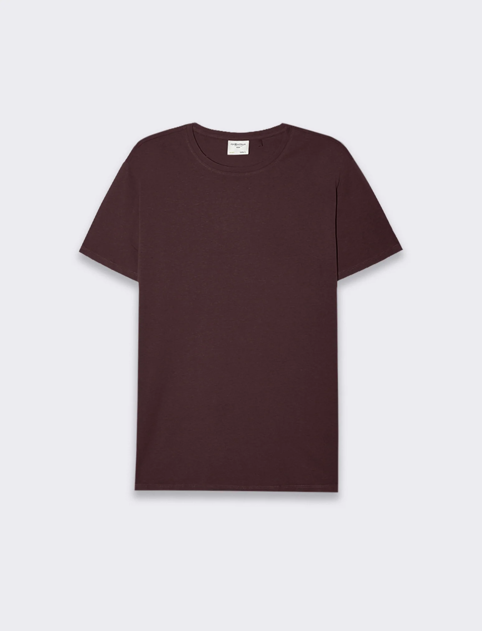 T-SHIRT BASIC IN COTONE REGULAR FIT - Bordeaux - Image 2