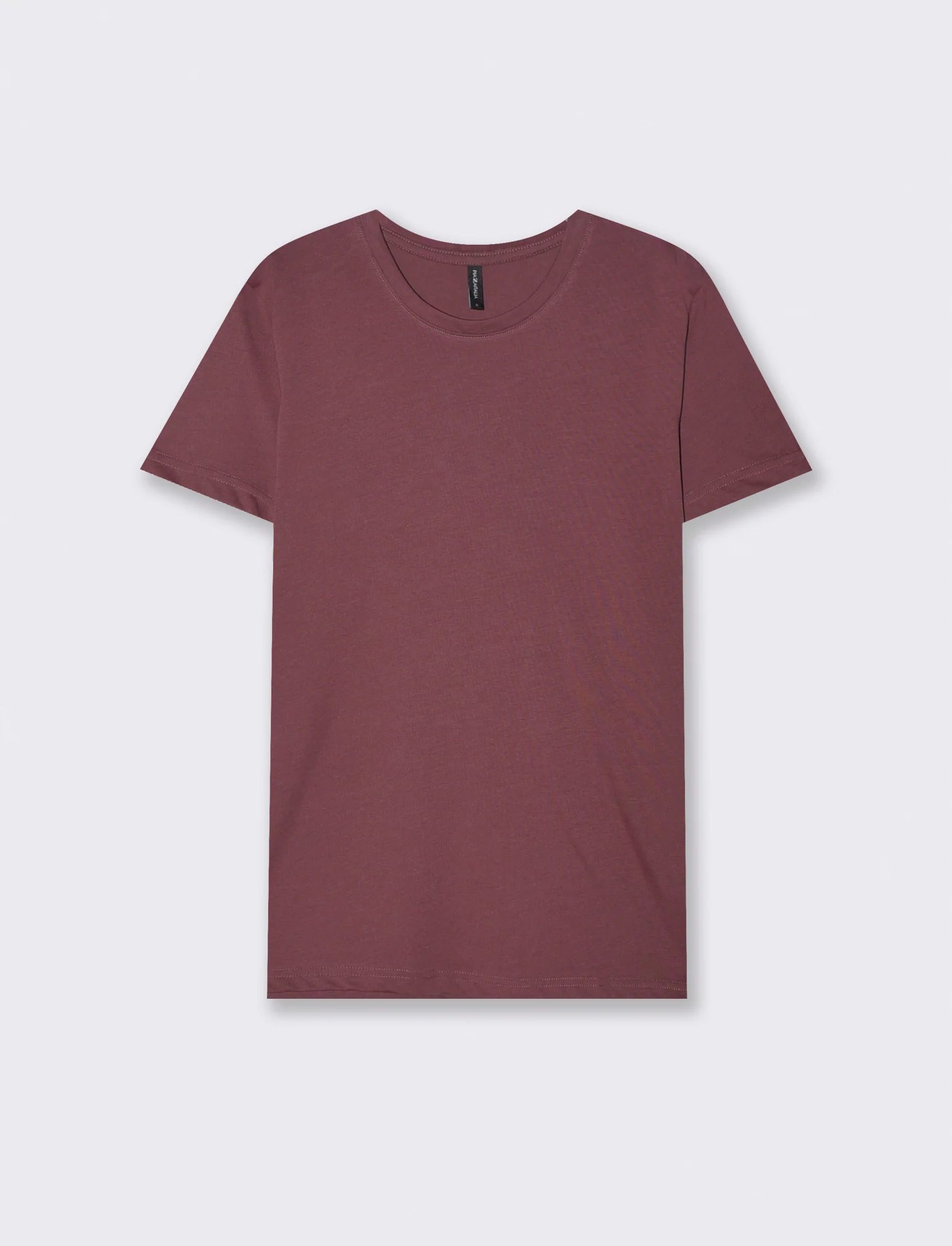 T-Shirt Basic in Cotone - Rosso amarena