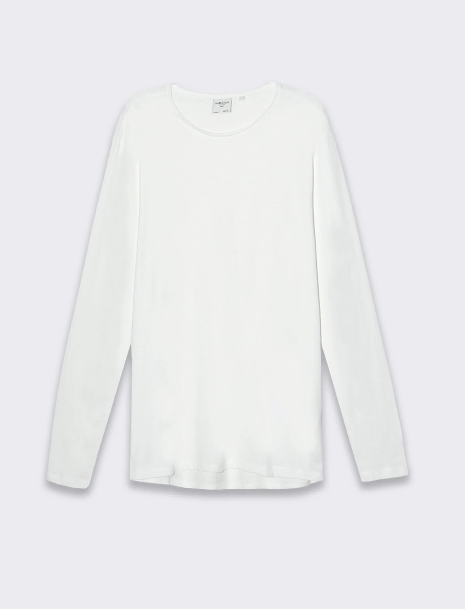 T-shirt basic in cotone slub da uomo - Bianco