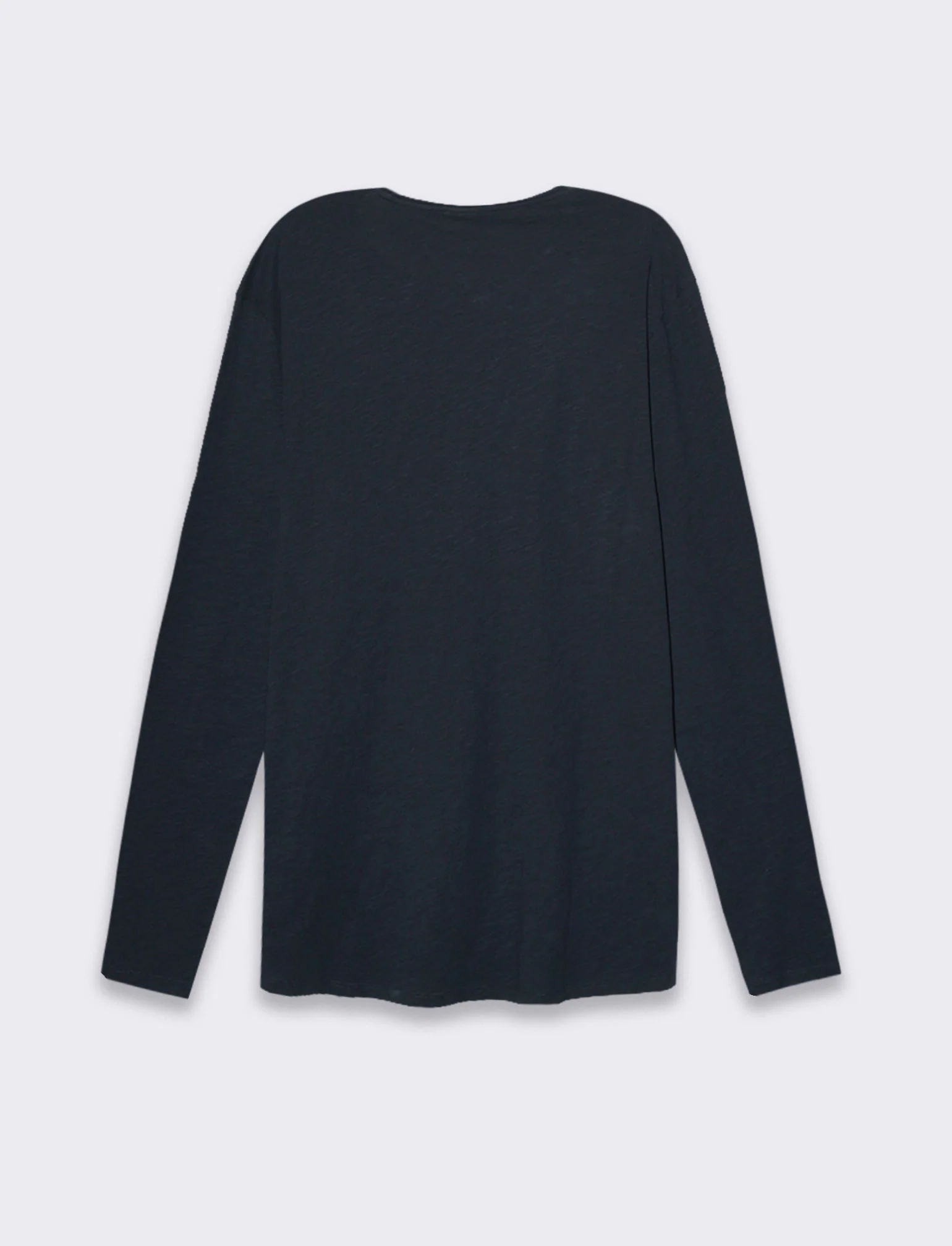 T-shirt basic in cotone slub da uomo - Blu - Image 3
