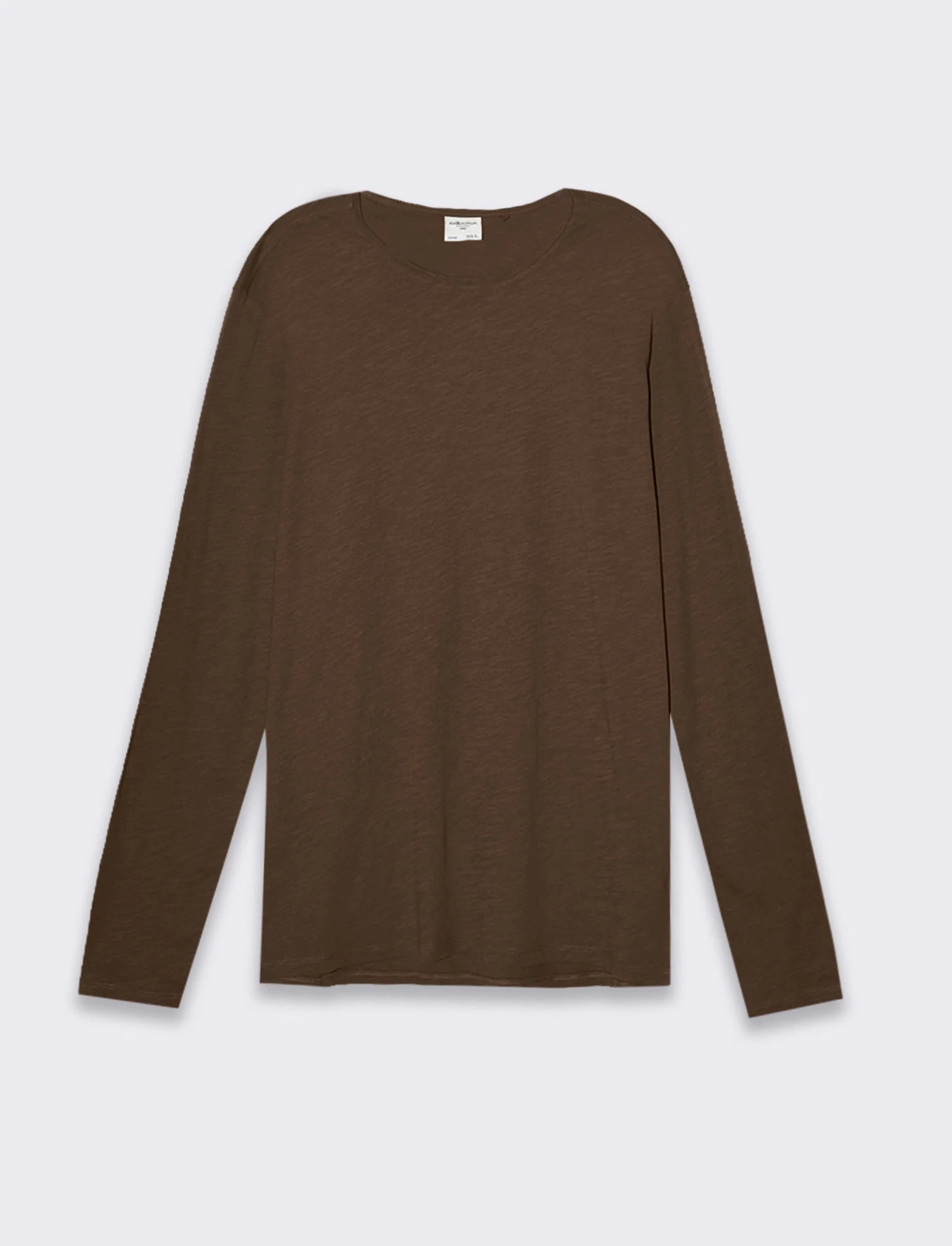 T-shirt basic in cotone slub da uomo - Moro