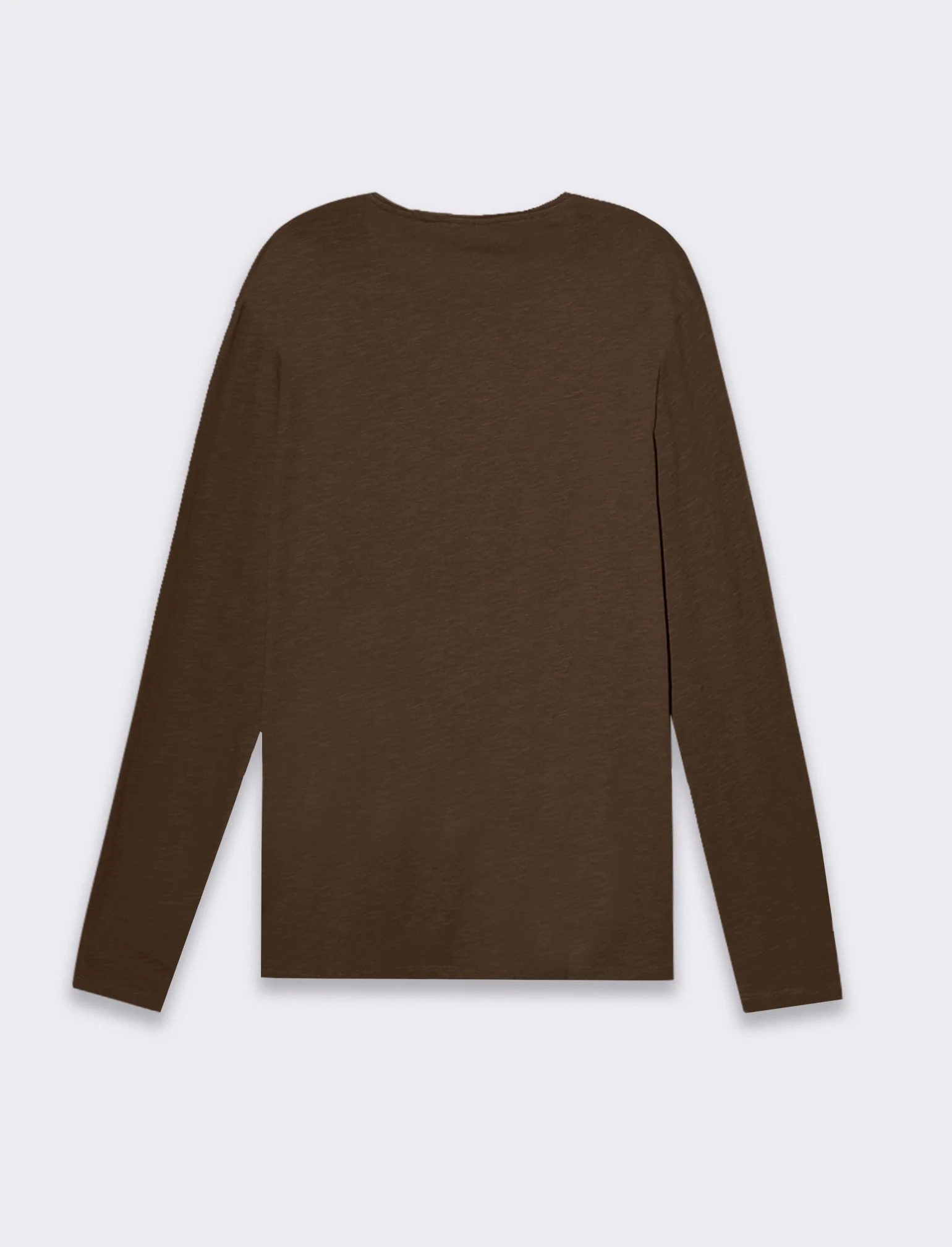 T-shirt basic in cotone slub da uomo - Moro - Image 2