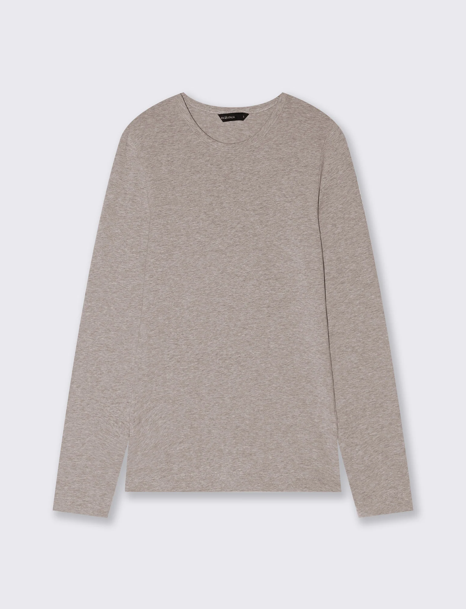 T-SHIRT BASICA - Beige melange