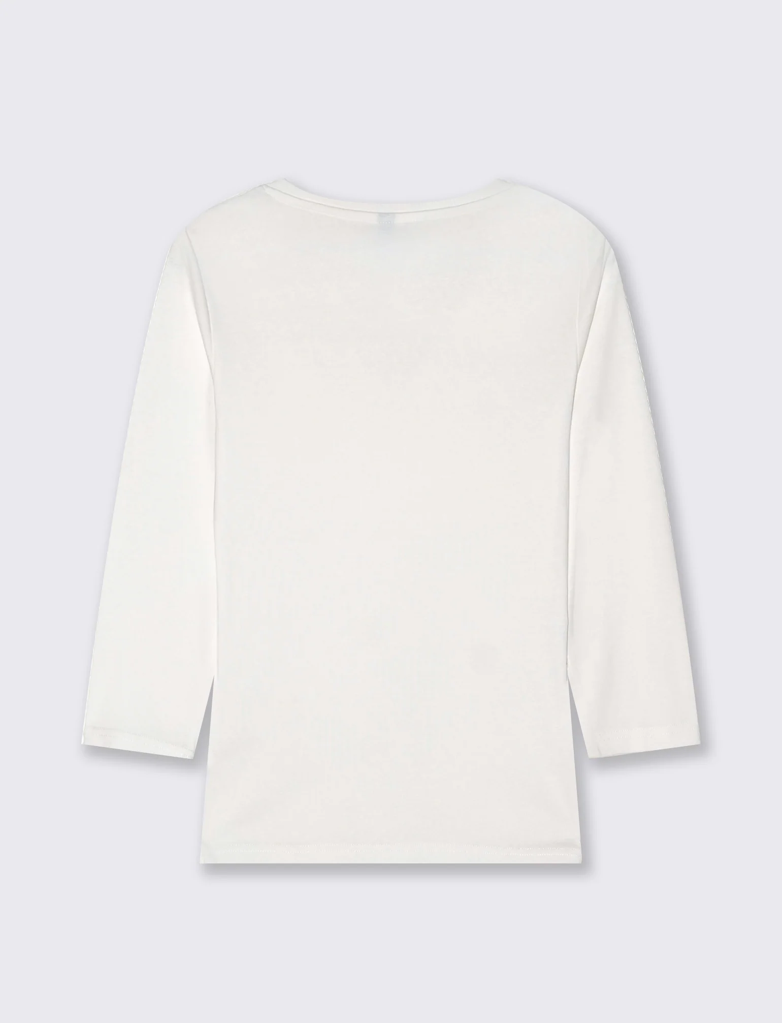 T-SHIRT BASICA - Bianco latte - Image 3