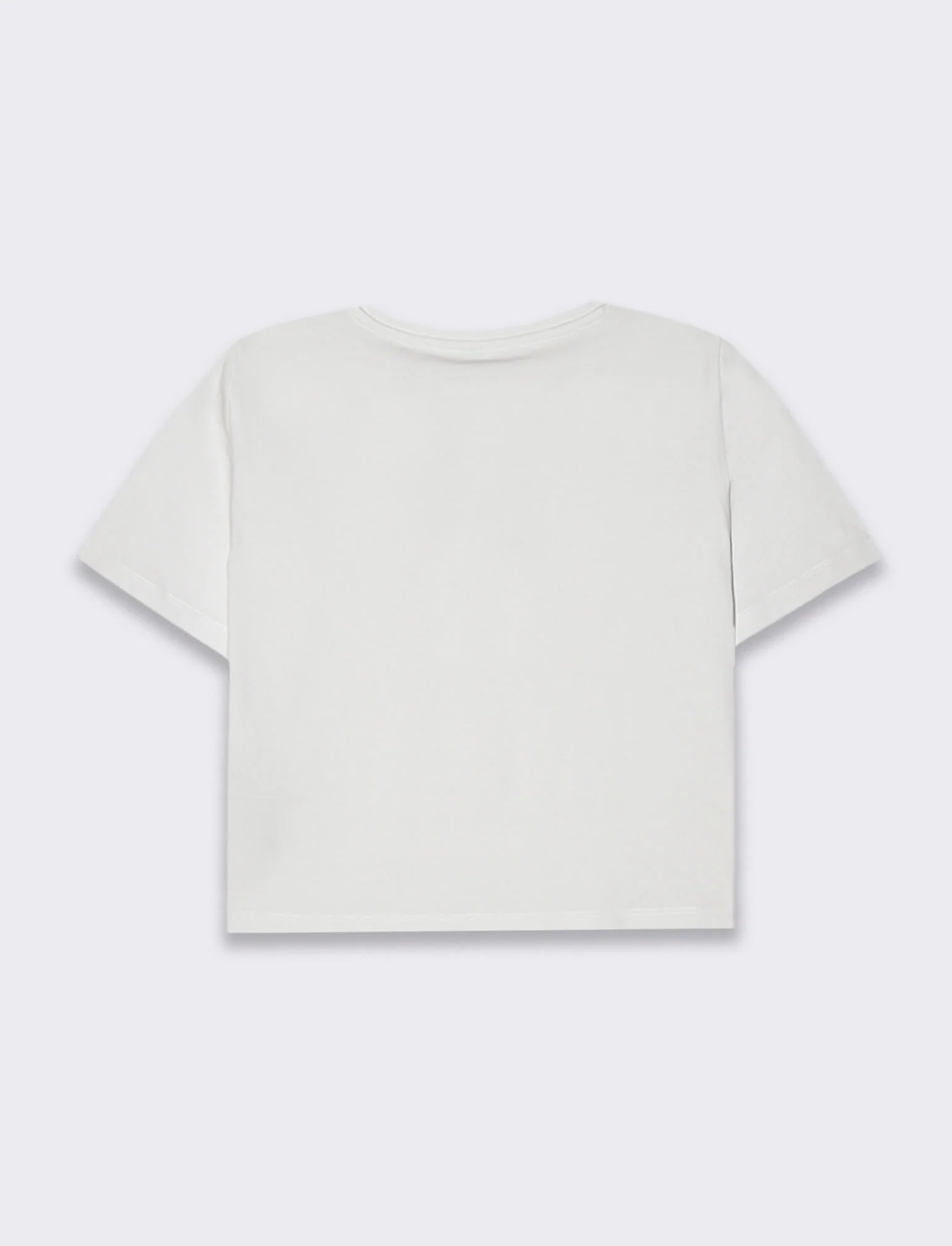 T-shirt basica crop da donna - Bianco - Image 5
