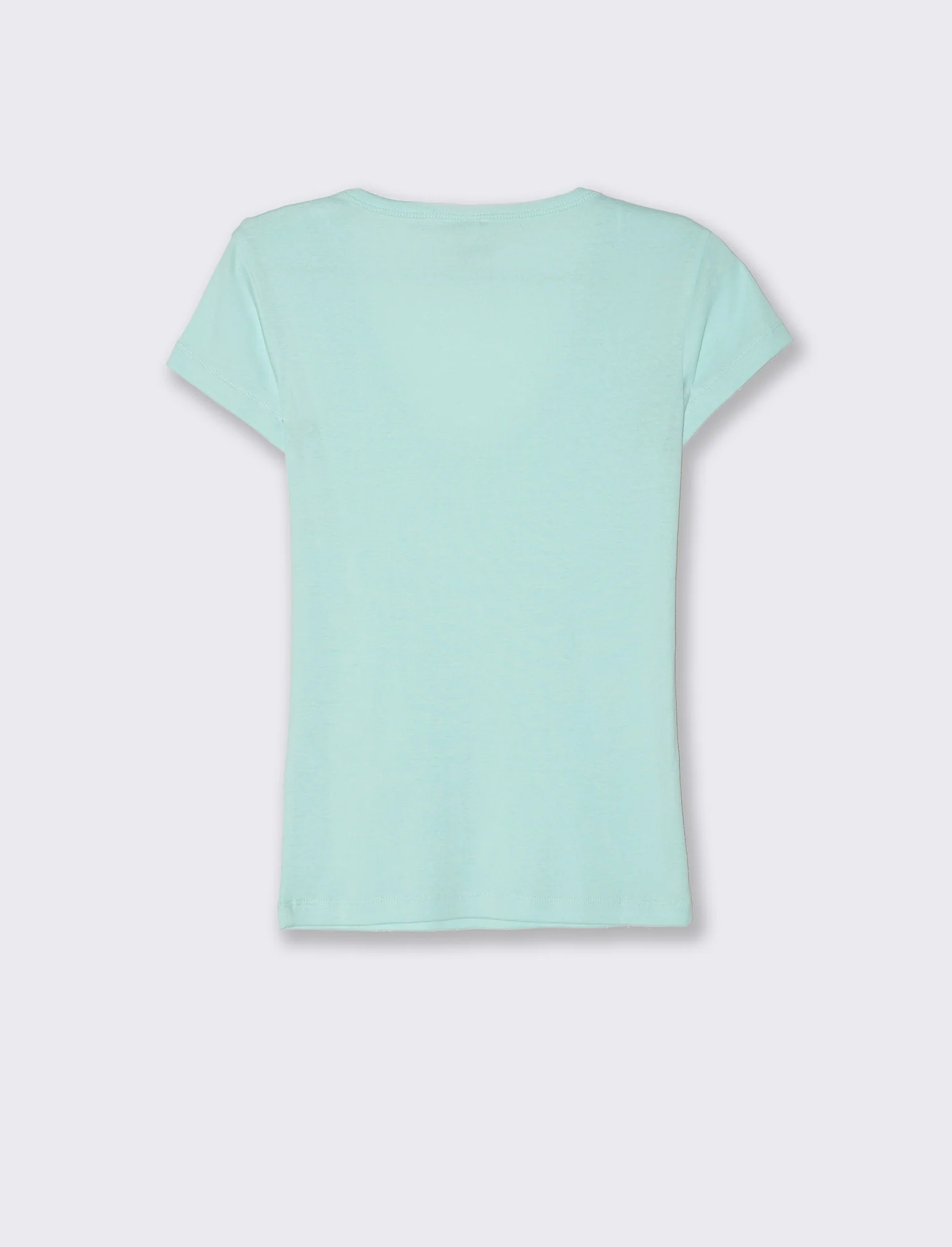 T-shirt basica da donna - ACQUA - Image 2
