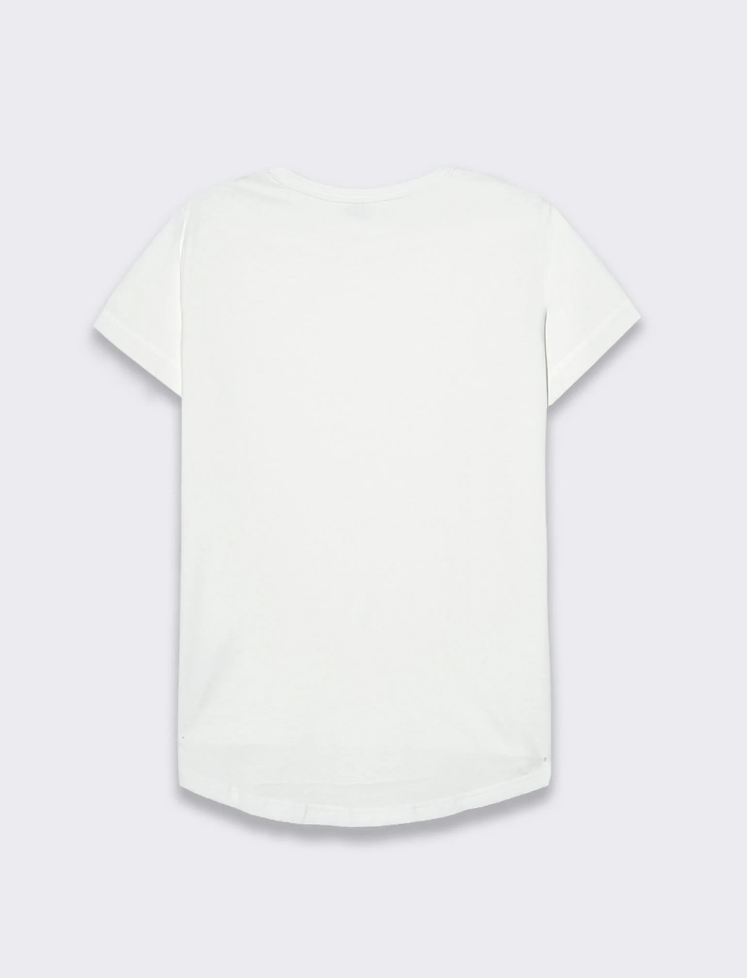 T-shirt basica da donna - Bianco - Image 2