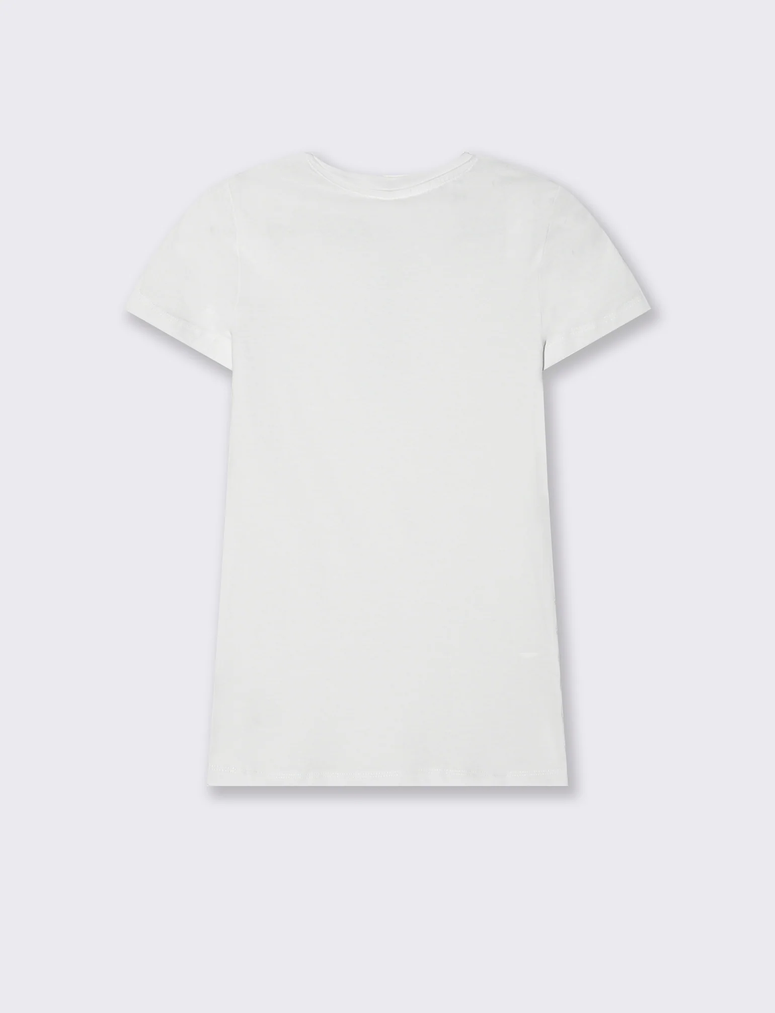 T-shirt basica da donna - Bianco - Image 2