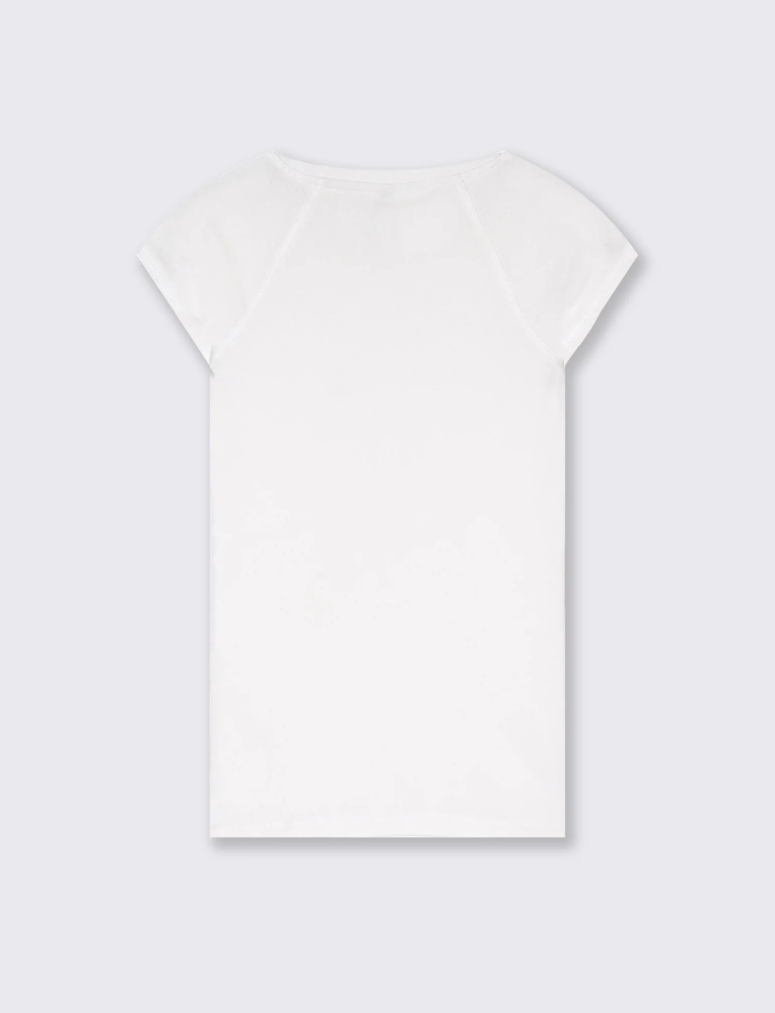T-shirt basica da donna - Bianco - Image 2