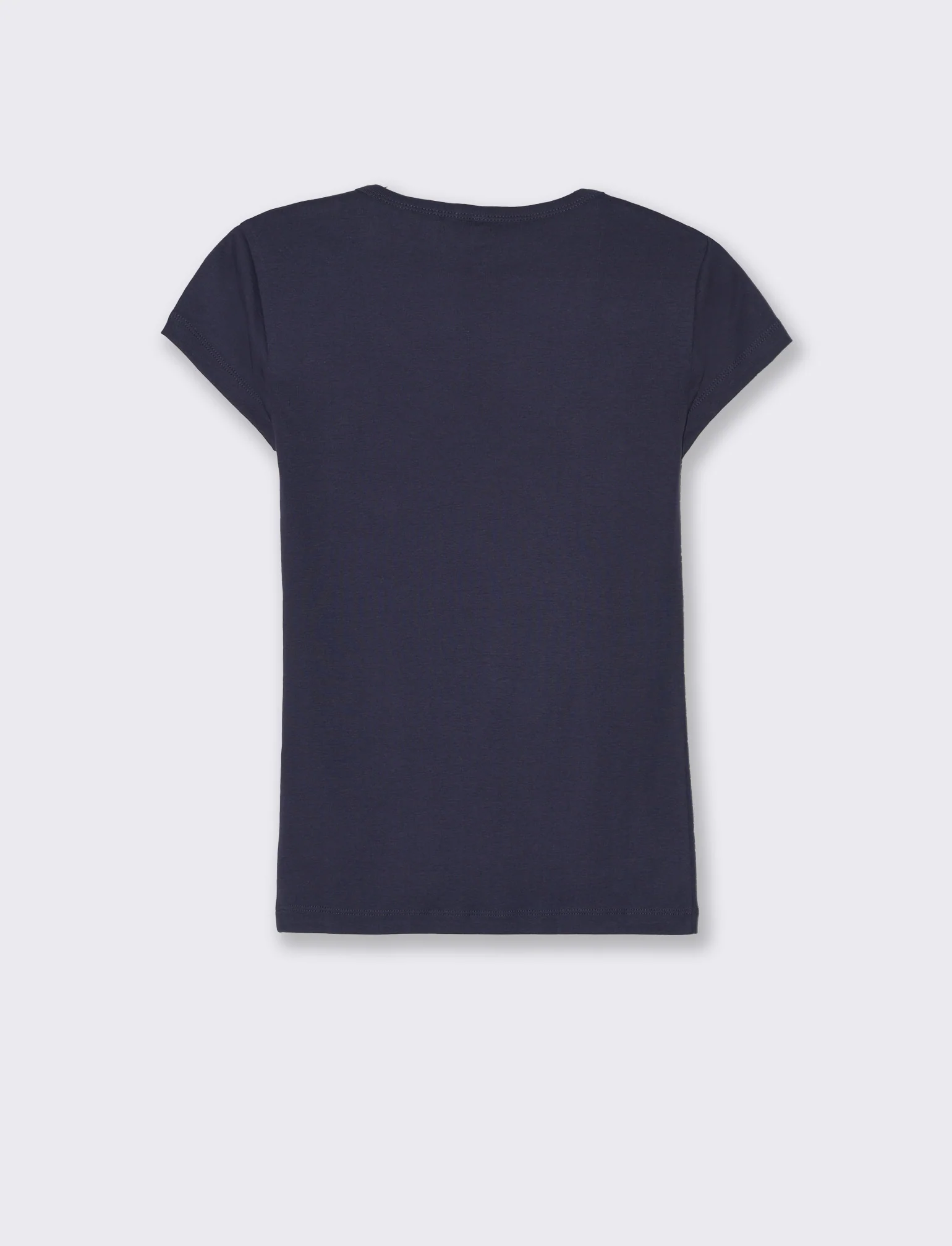 T-shirt basica da donna - Blu - Image 2