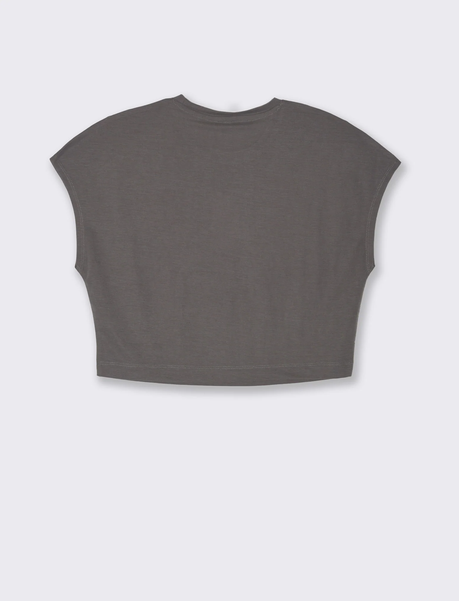T-shirt basica da donna - Grigio piombo - Image 3