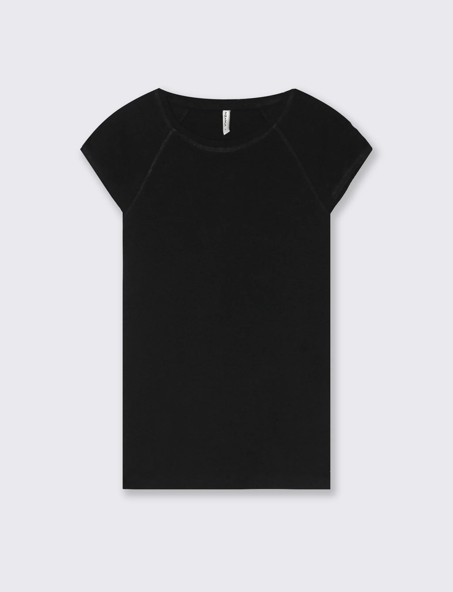 T-shirt basica da donna - Nero - Image 4
