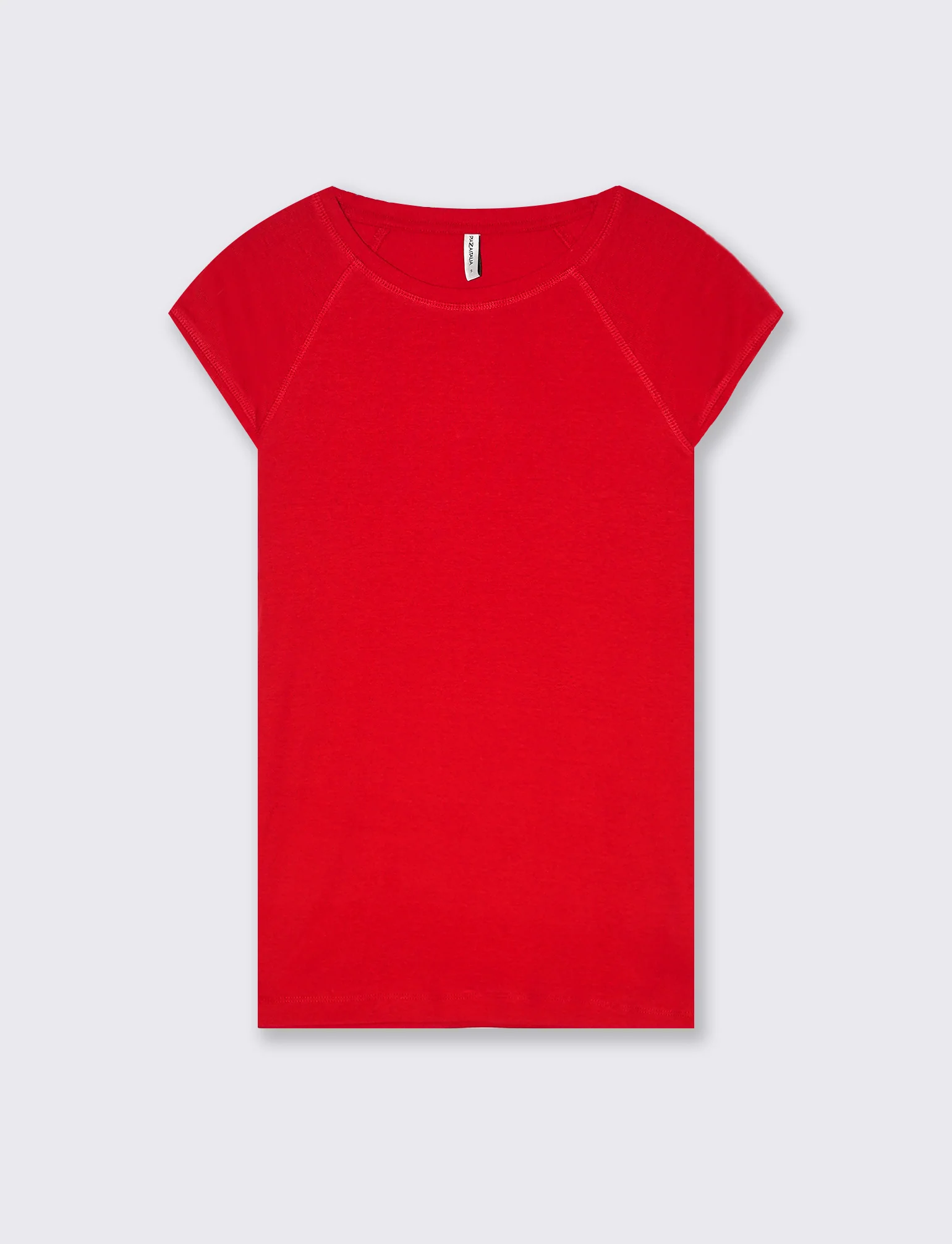 T-shirt basica da donna - Rosso scarlatto - Image 4