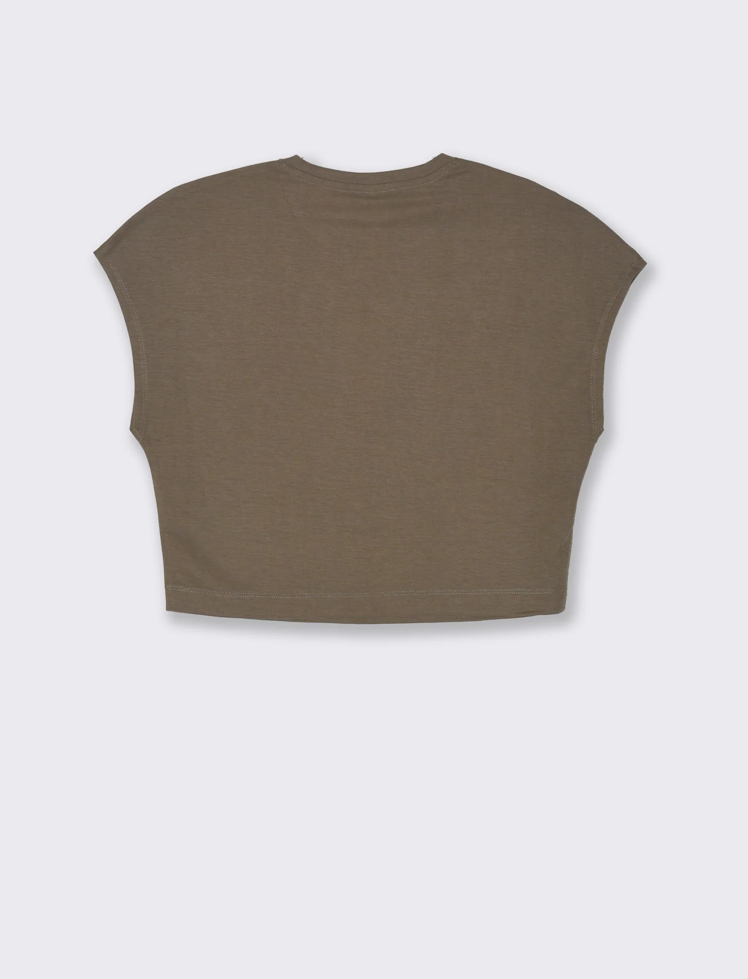 T-shirt basica da donna - Verde salvia - Image 5