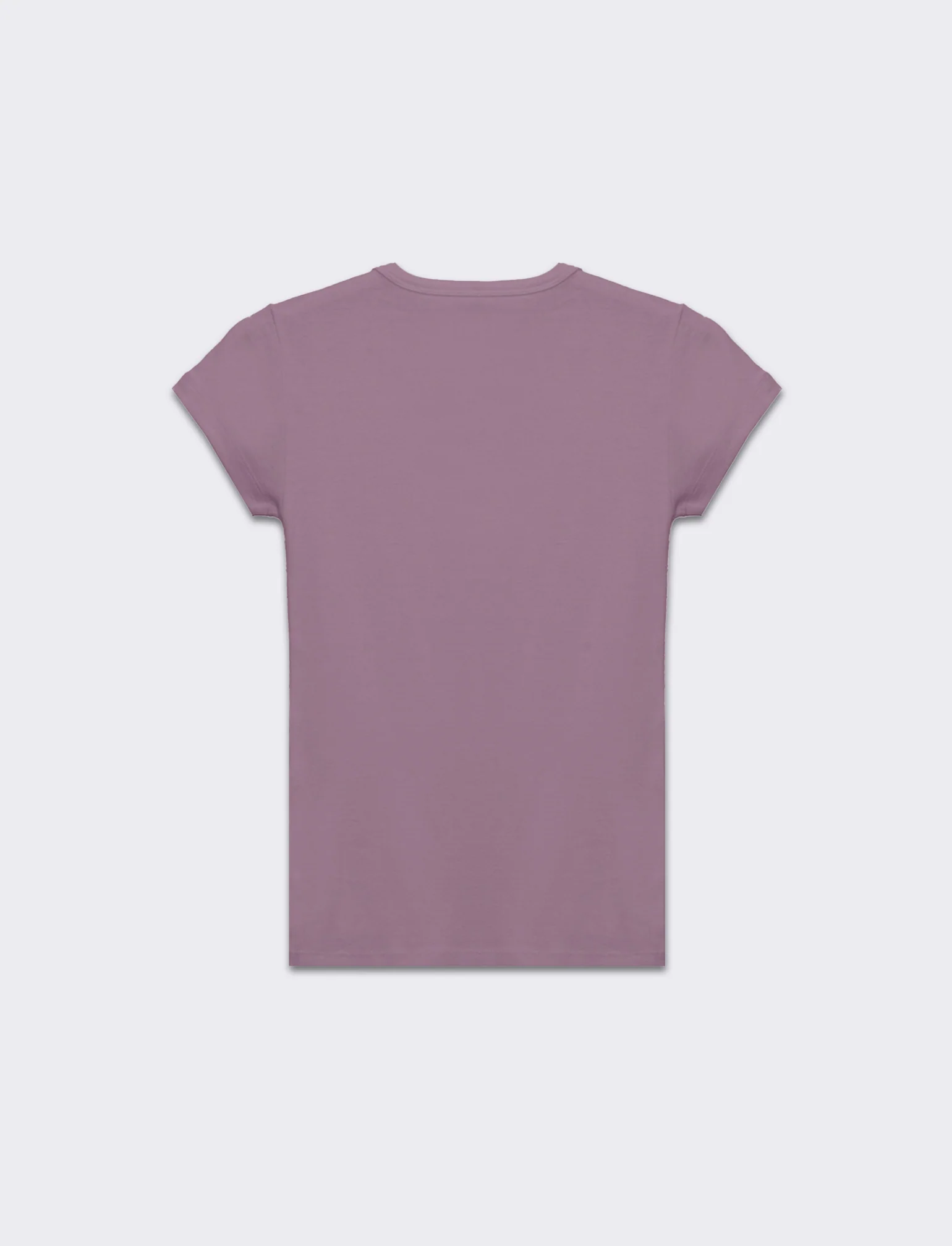 T-shirt basica manica corta da donna - Lilla - Image 2
